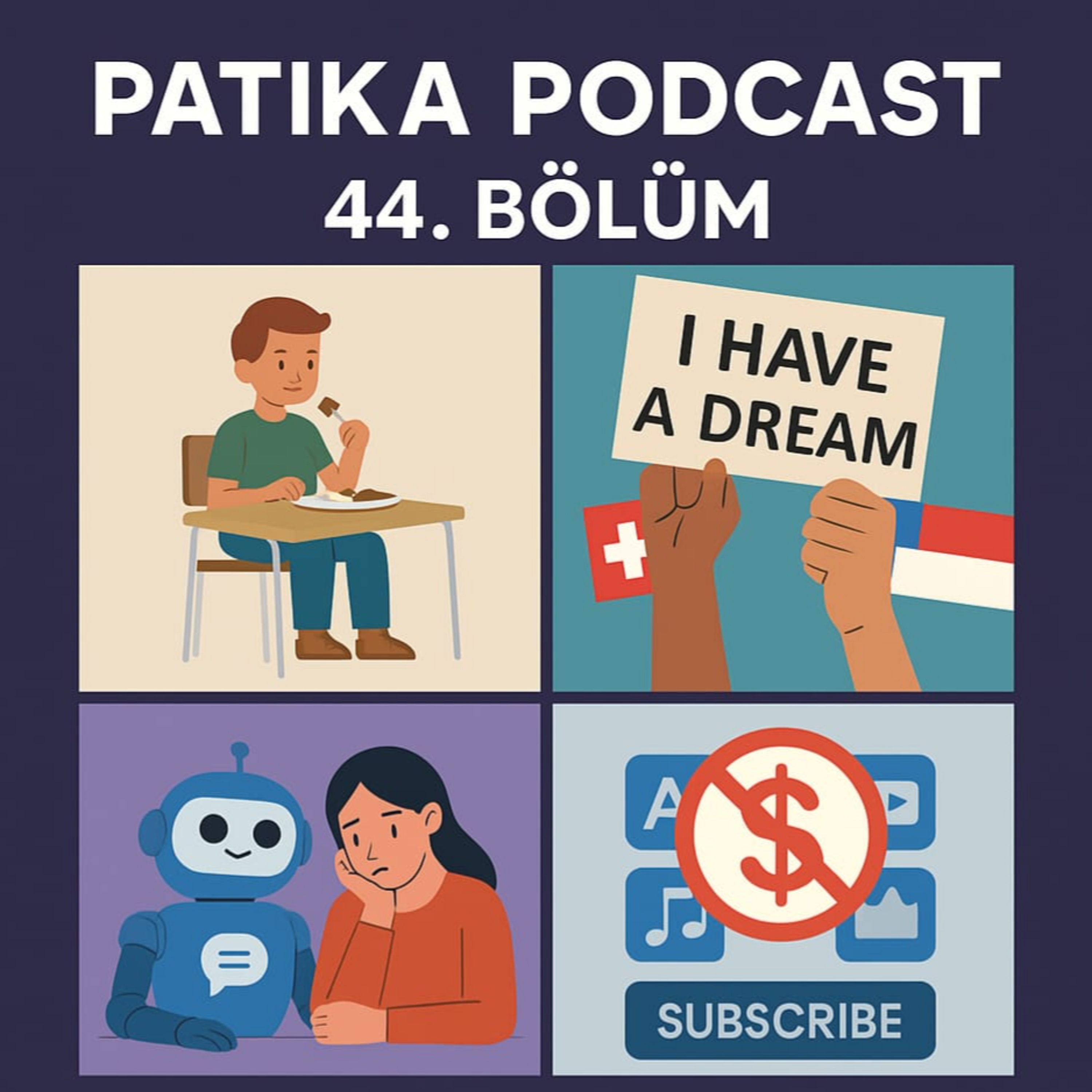 Patika Podcast 44 -Öğrencilere Ücretsiz Öğün, Filistin Devleti, Ölü İnternet Teorisi ve Yalnızlık episode artwork