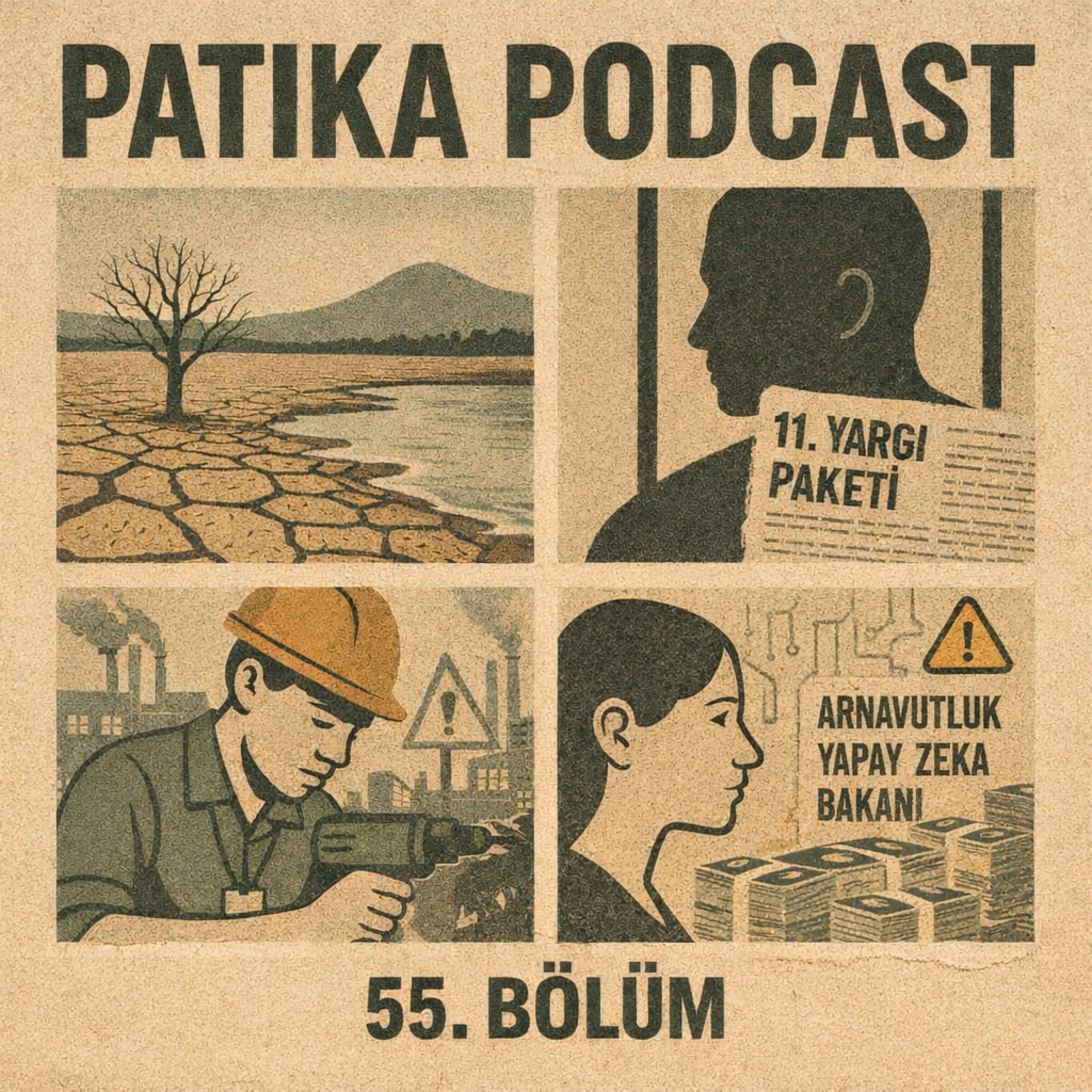 Patika Podcast 55 – Kuraklık, Çocuk İşçiler, Yargı Paketi ve Yapay Zeka Bakanının Yolsuzluğu episode artwork