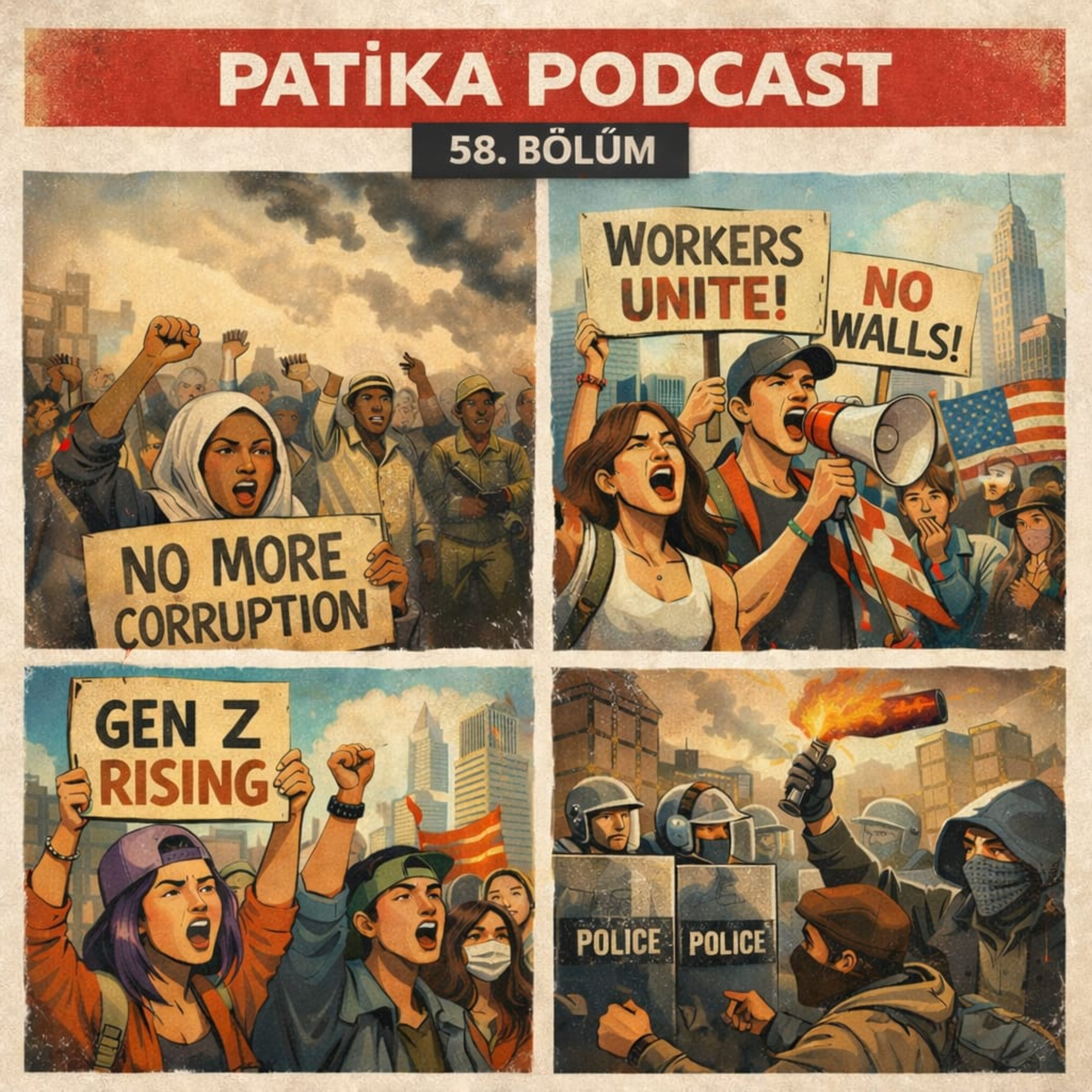 Patika Podcast 58 – 2025’in Sokakları: Protestolar, Grevler, Boykotlar episode artwork