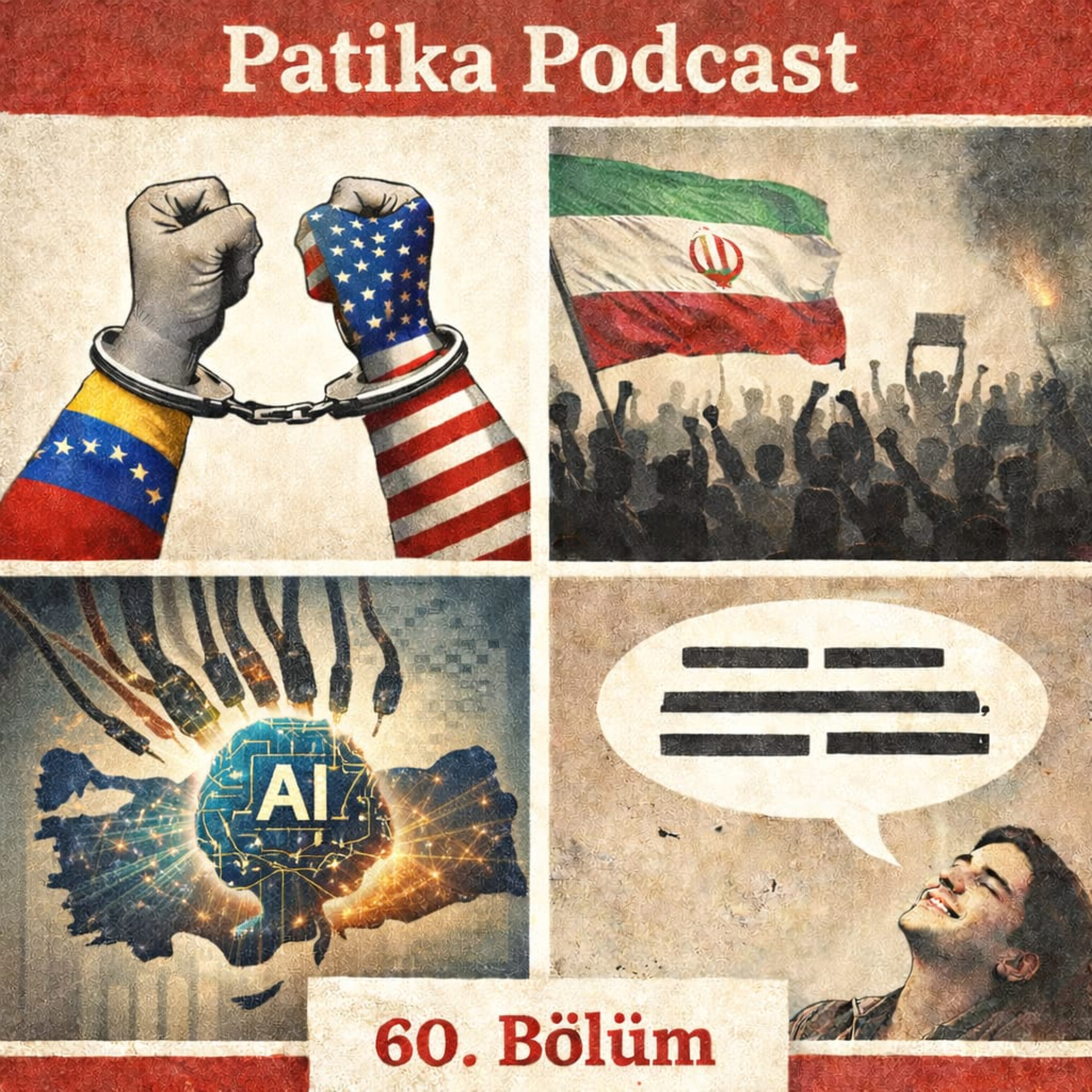 Patika Podcast 60 – Maduro, Trump-ICE, İran, Grok ve Bikini, Küfretmenin Faydaları episode artwork
