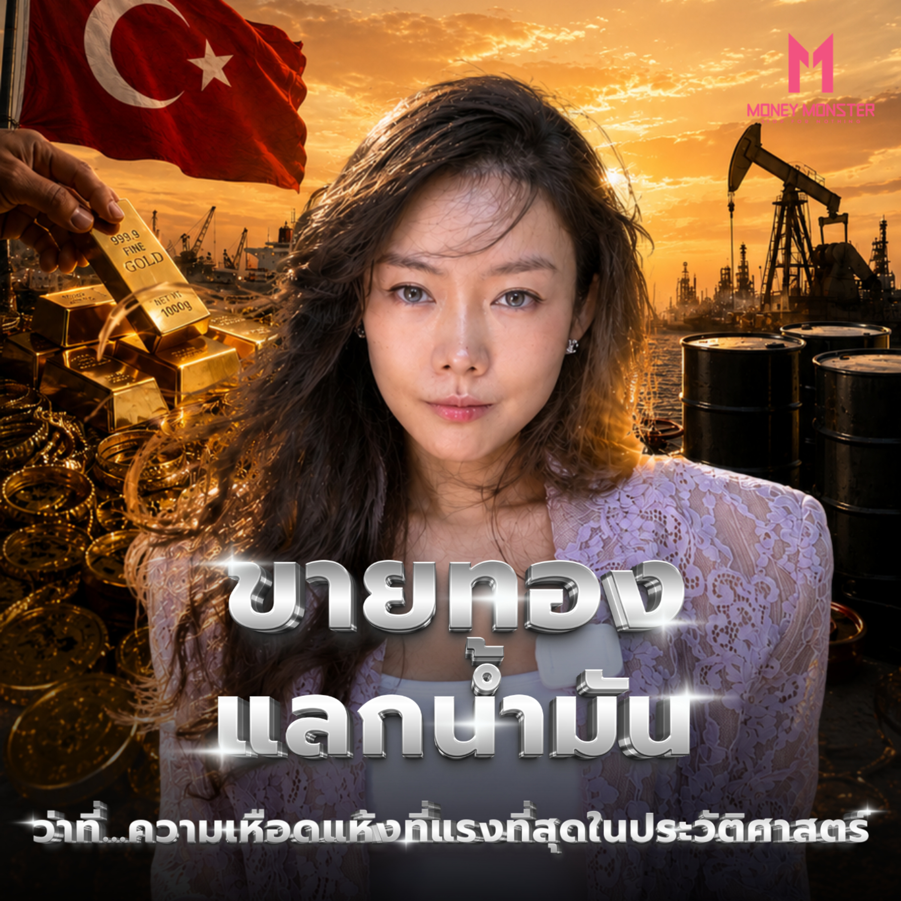 ตุรกีขายทองแลกน้ำมัน! สัญญาณวิกฤตความเหือดแห้งครั้งใหญ่? | Money Monster Podcast EP.362