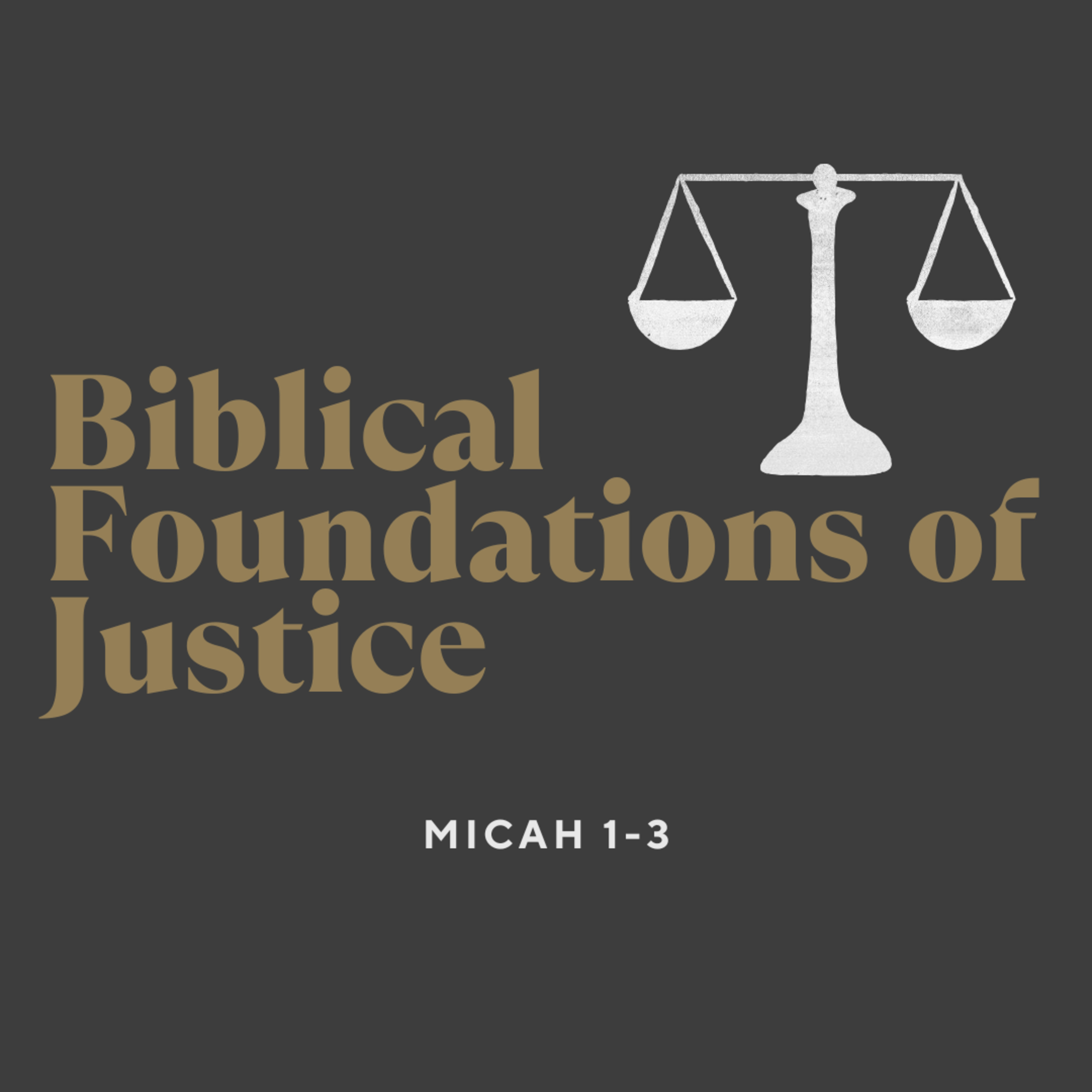 BIBLICAL FOUNDATIONS OF JUSTICE - Micah 1-3 episode artwork