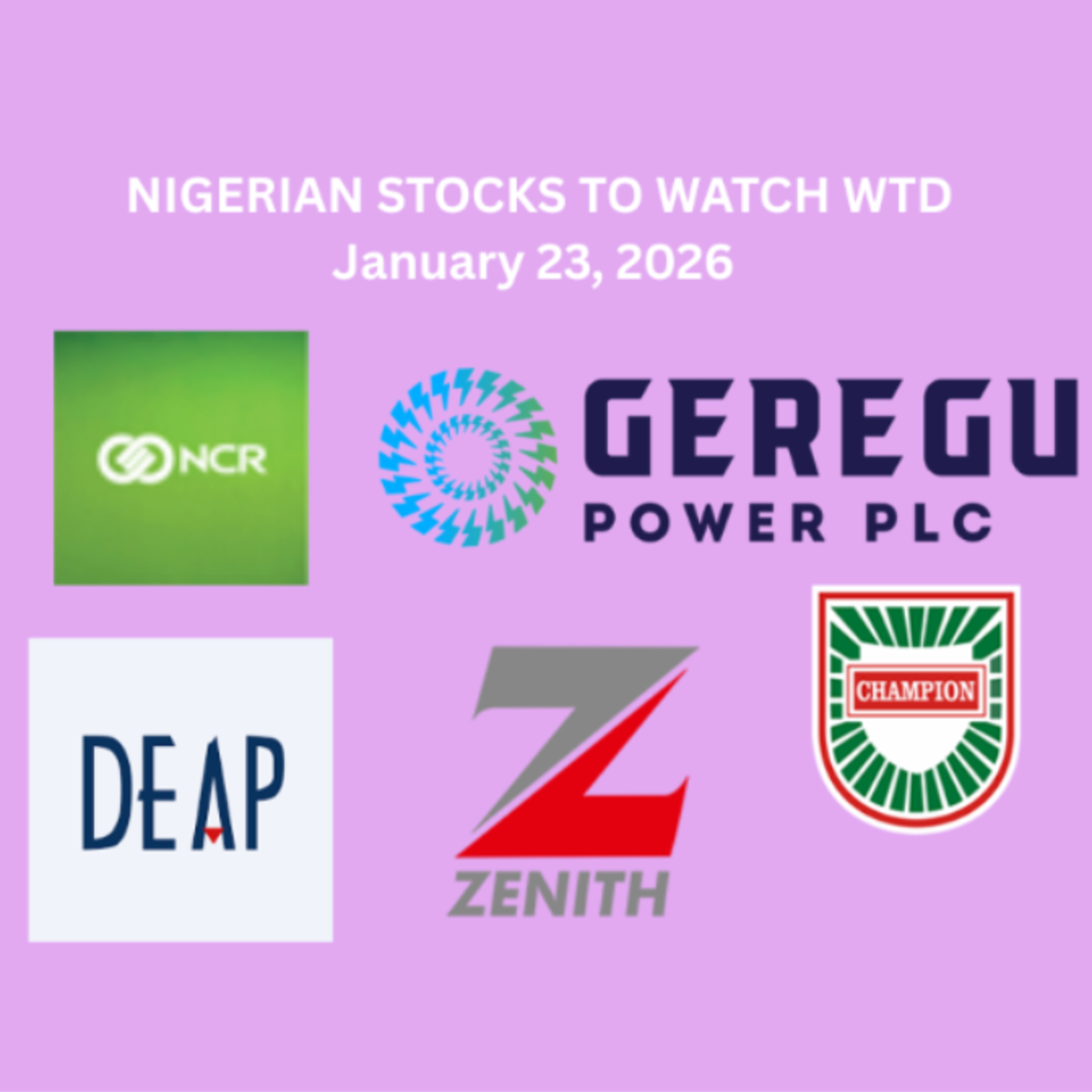 Nigerian stocks to watch WTD January 23, 2026 episode artwork