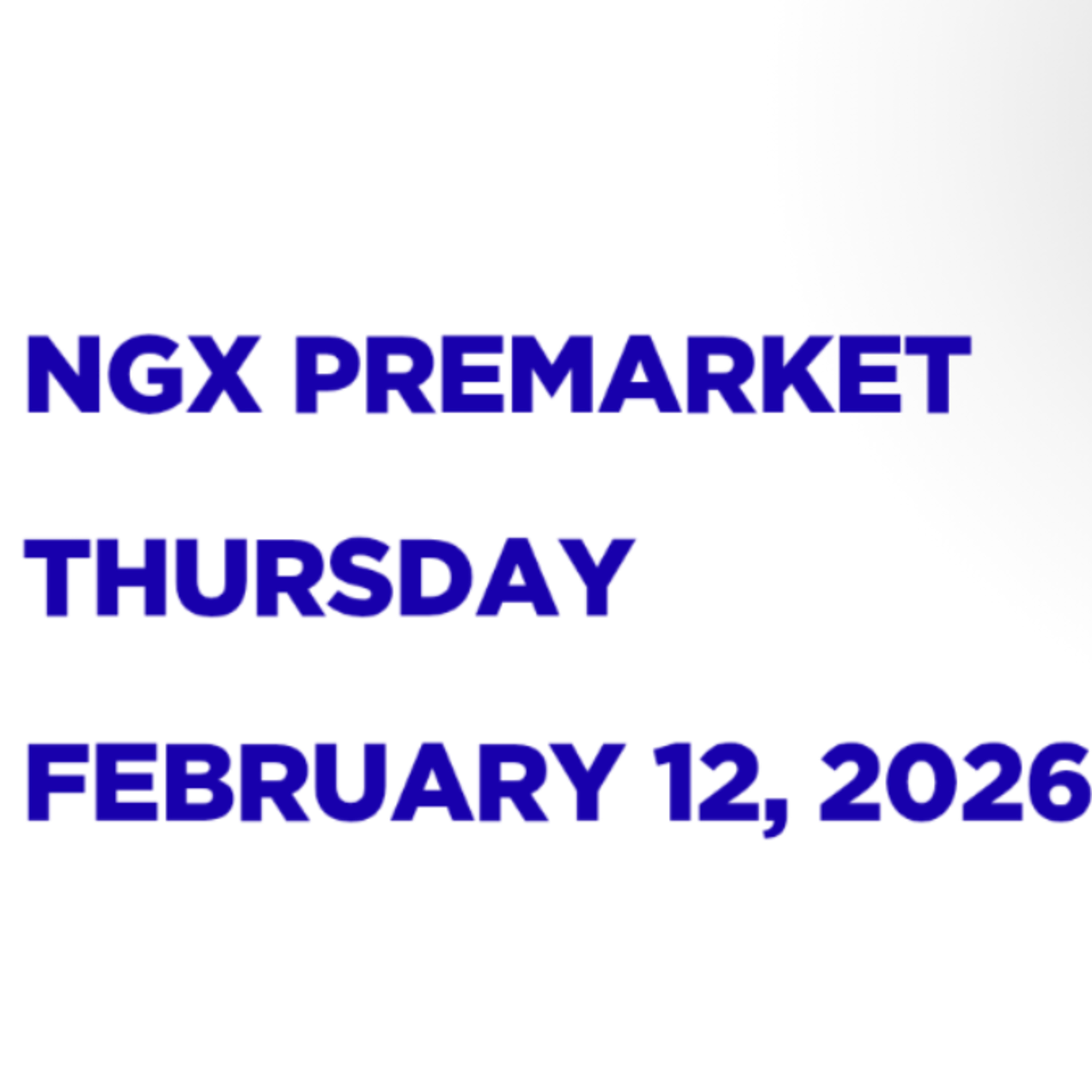 NGX Premarket Pidgin English February 12, 2026 episode artwork