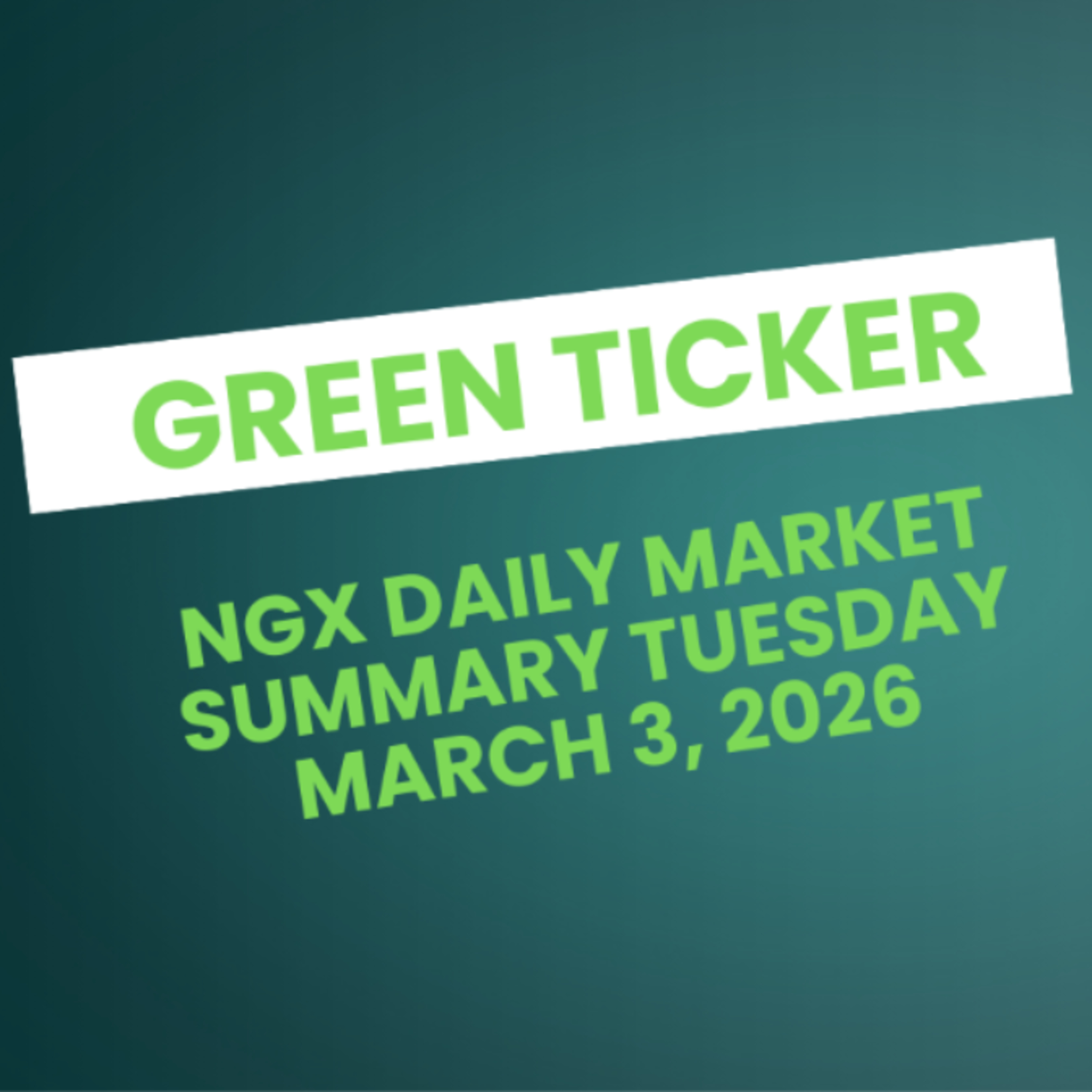 Green Ticker Tales