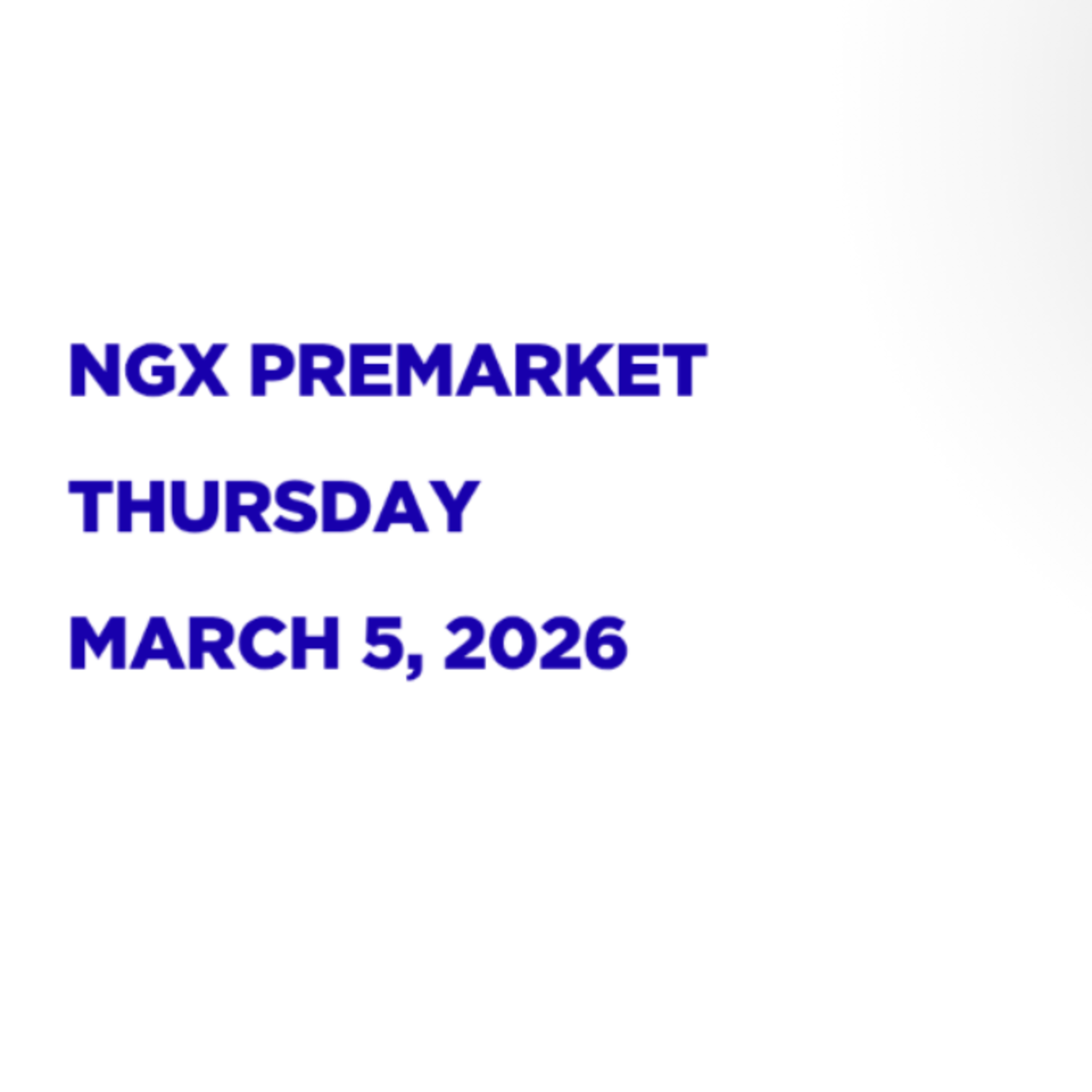 NGX Premarket Pidgin English March 5, 2026 episode artwork
