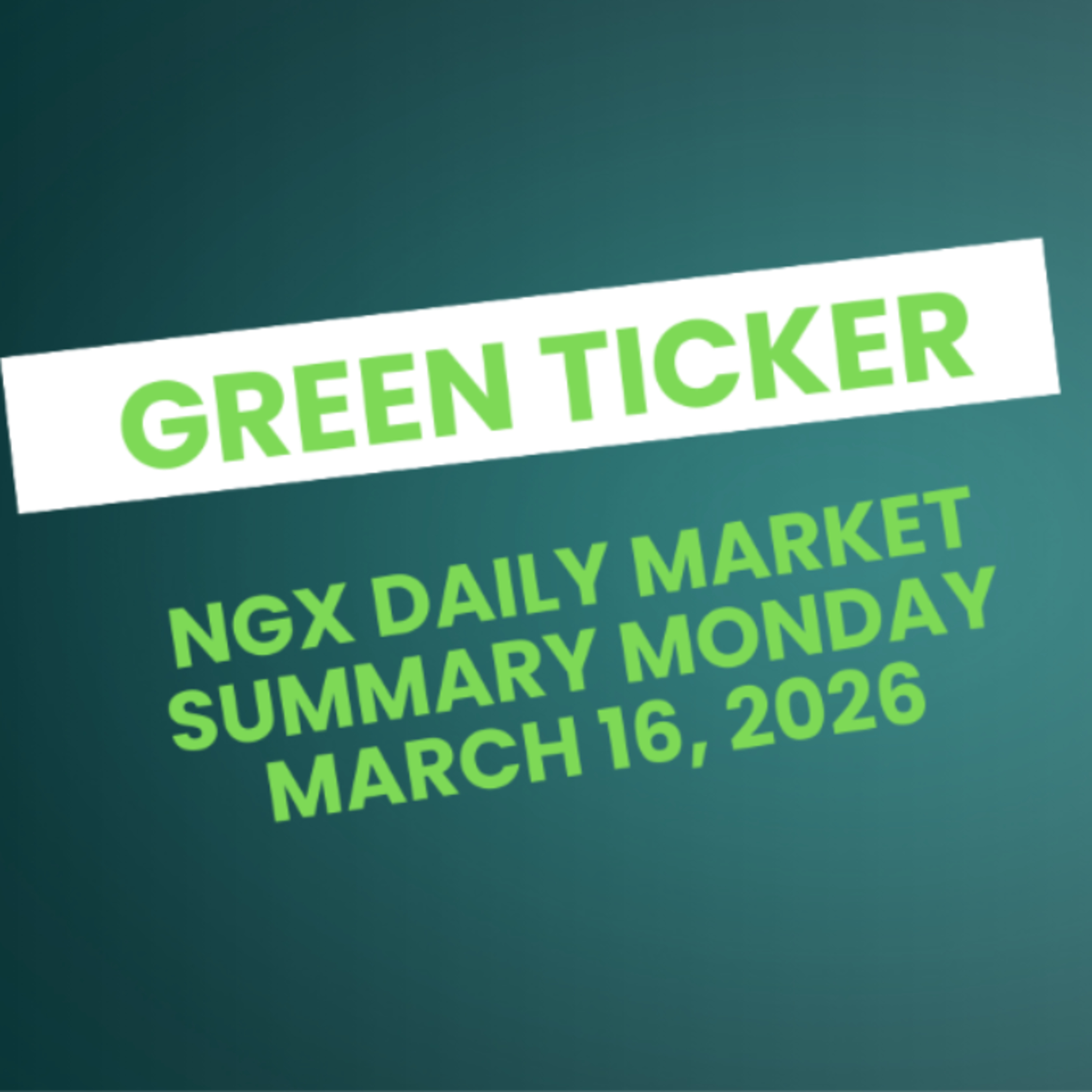 Green Ticker Tales