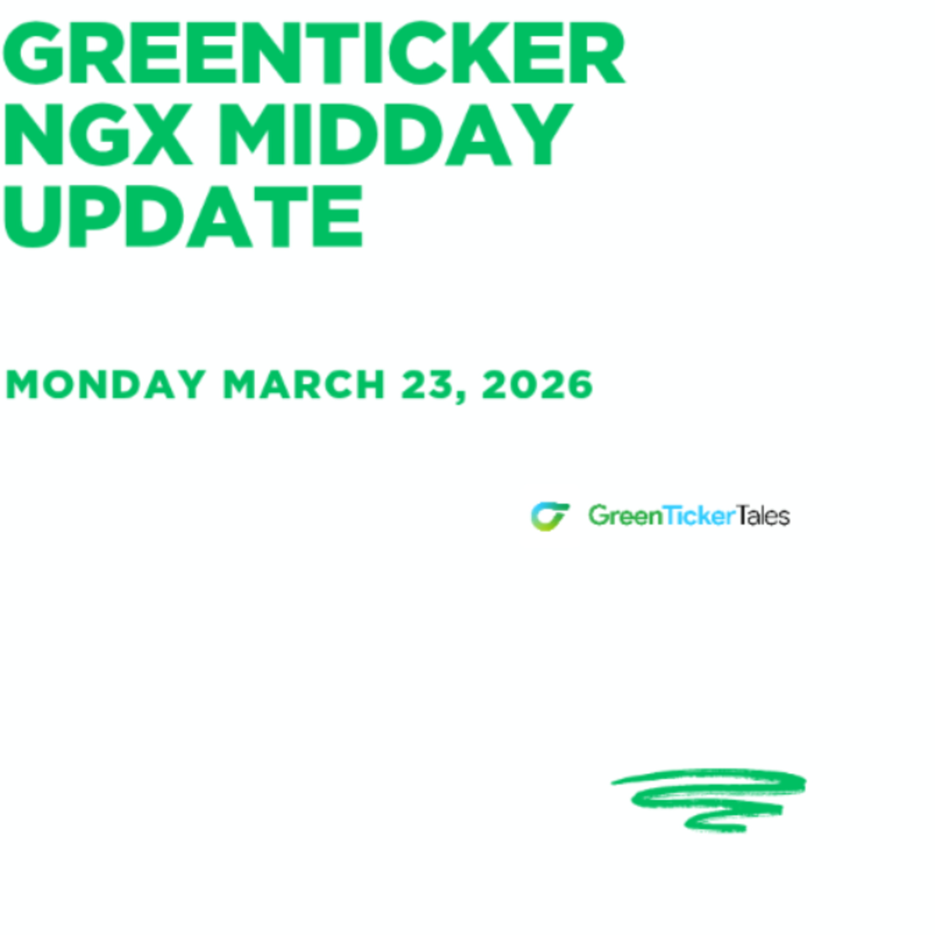 NGX Midday Update March 23, 2026