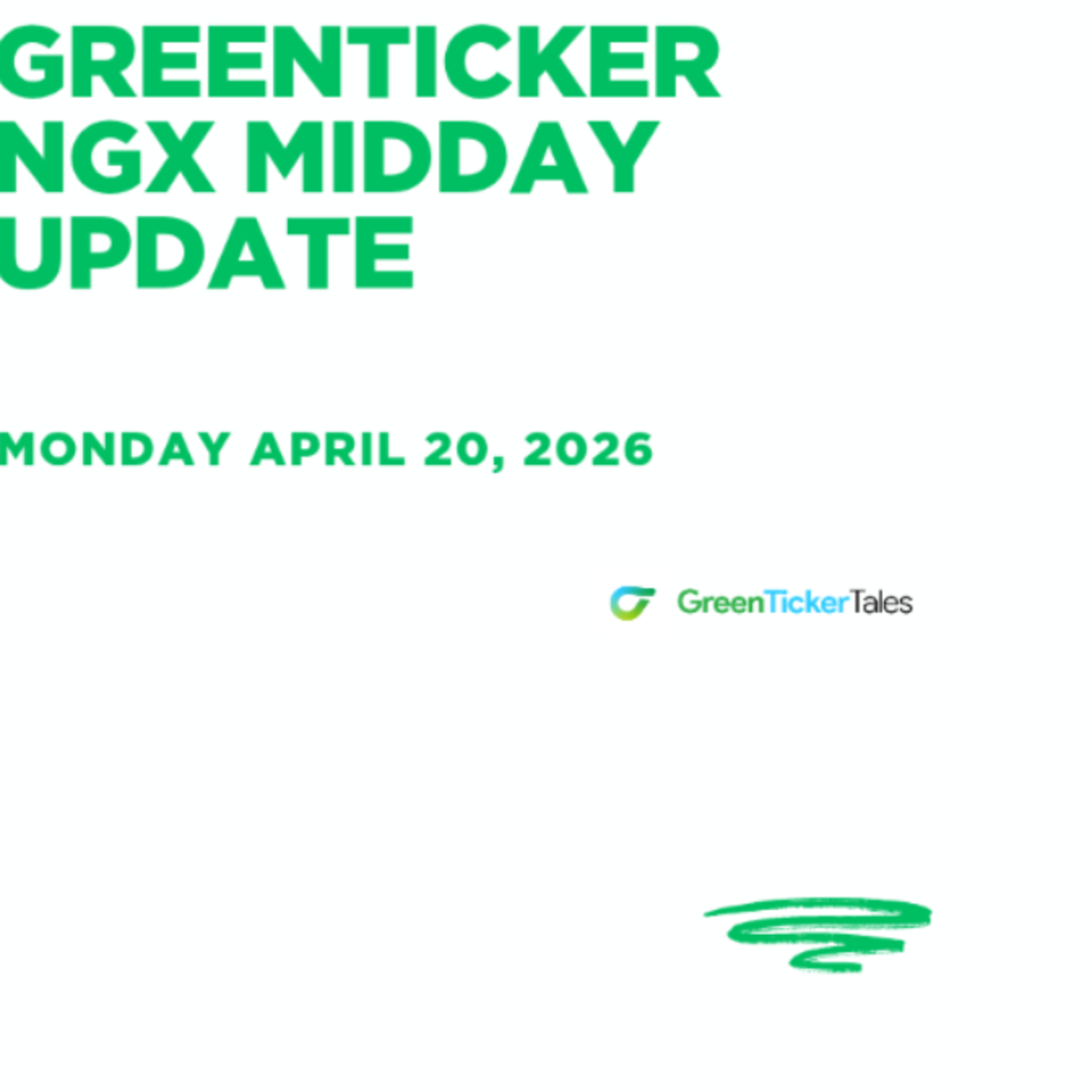 NGX Midday Update April 21, 2026