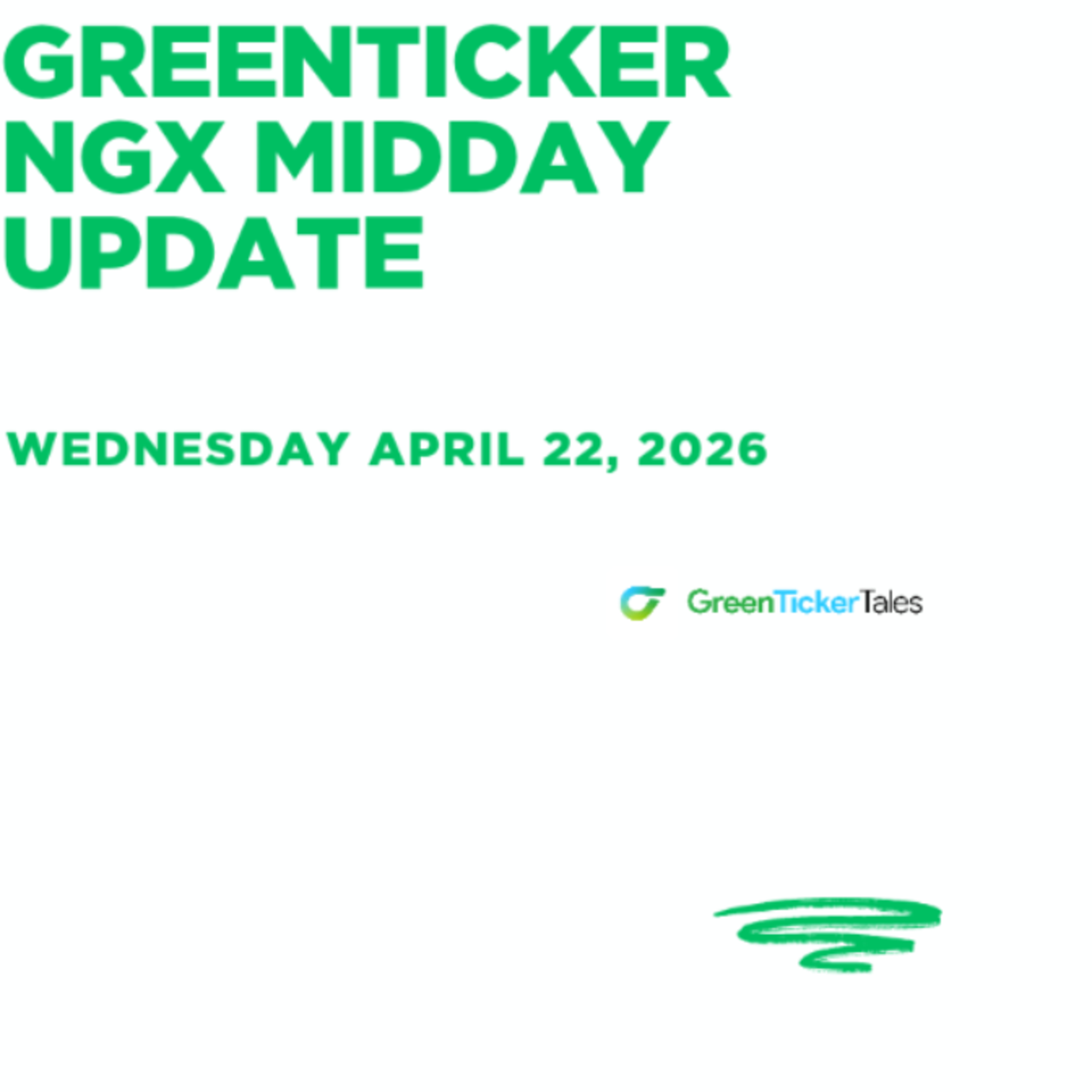 NGX Midday Update April 22, 2026