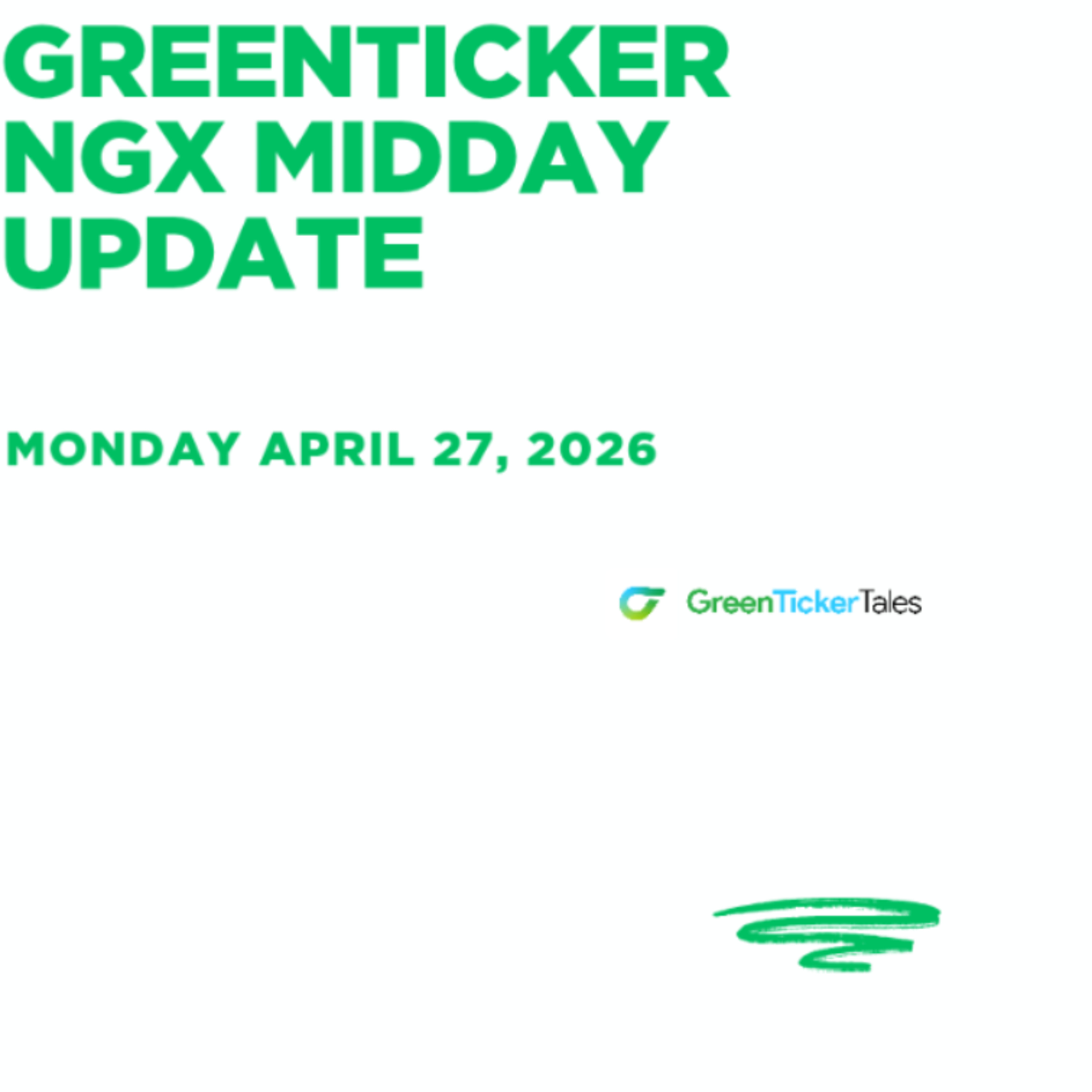 NGX Midday Update April 27, 2026