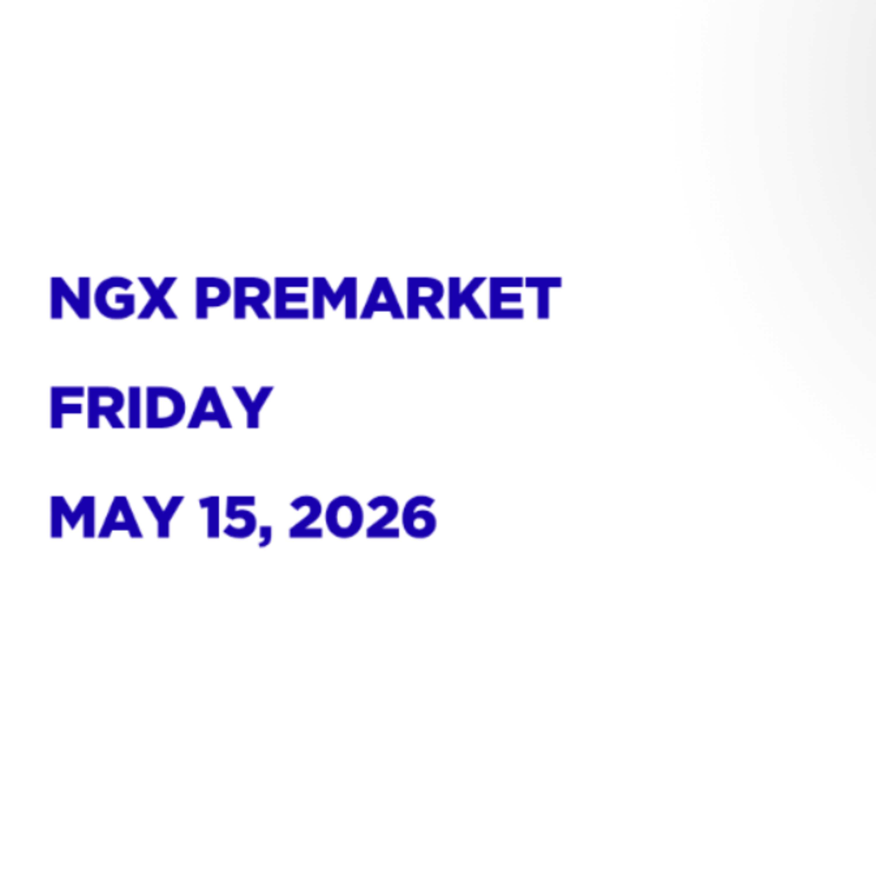 NGX Premarket May 15, 2026 episode artwork