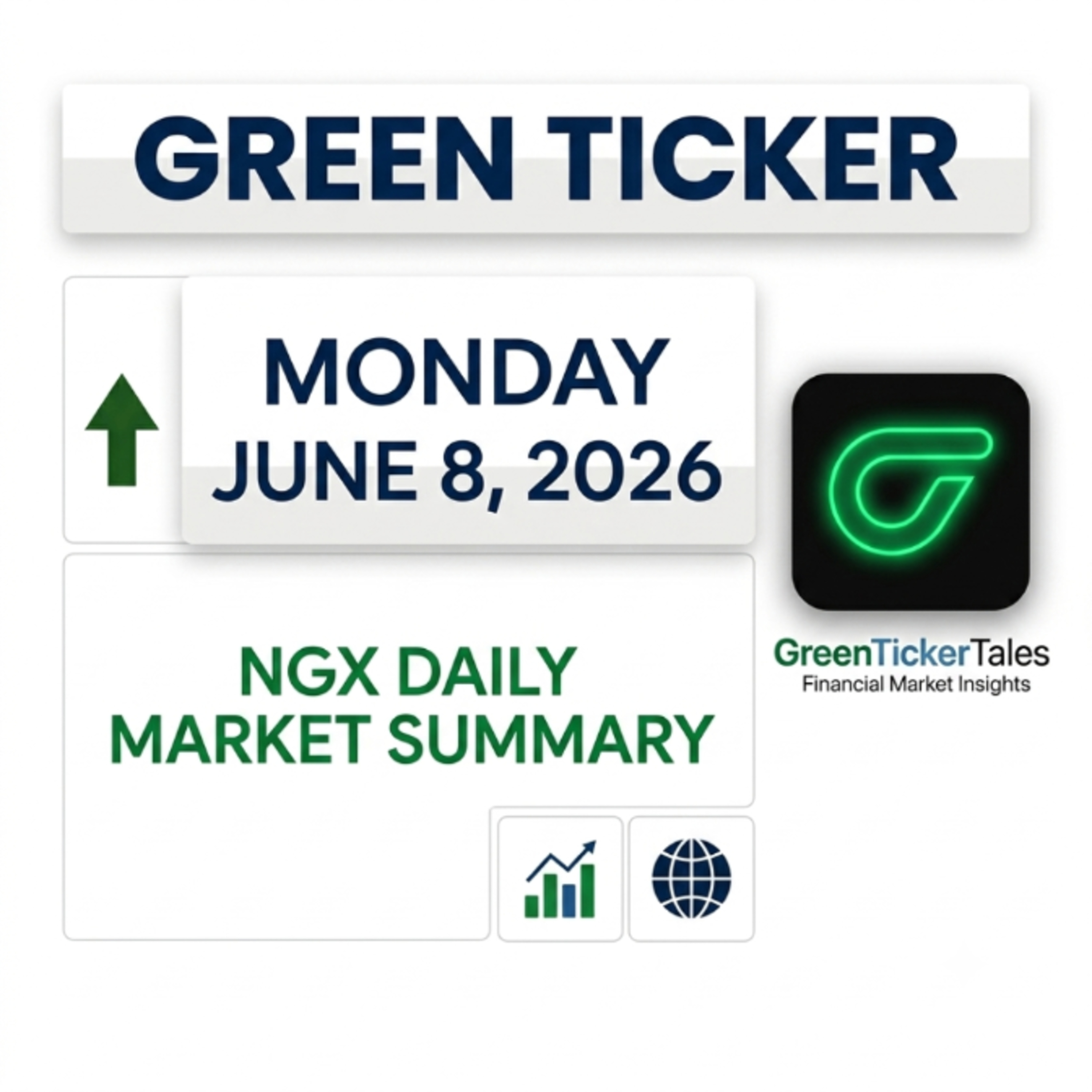 Greenticker NGX Daily Market Summary June 8, 2026: FCMB Group tops volume chart episode artwork