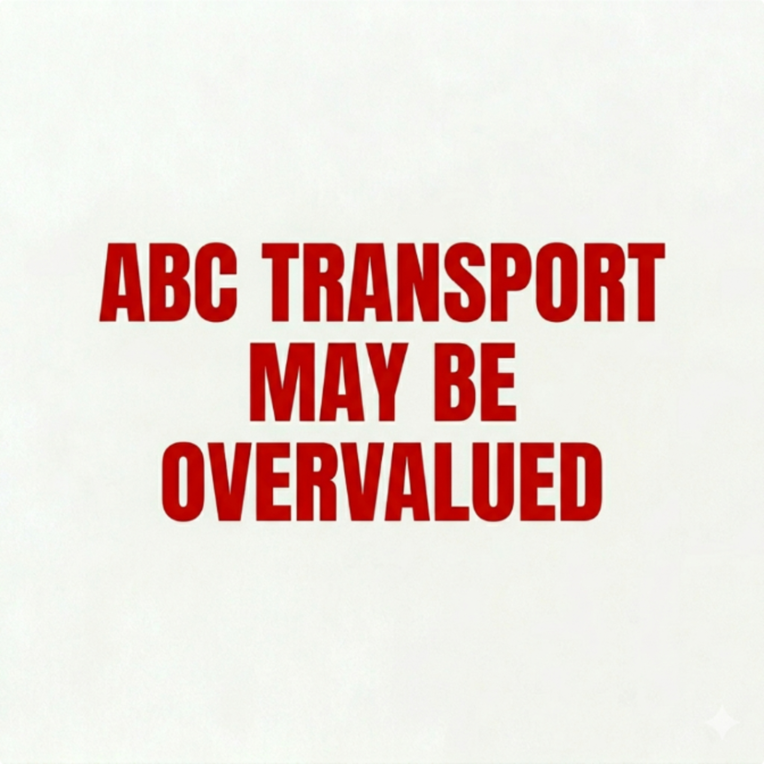 ABC Transport may be overvalued  episode artwork