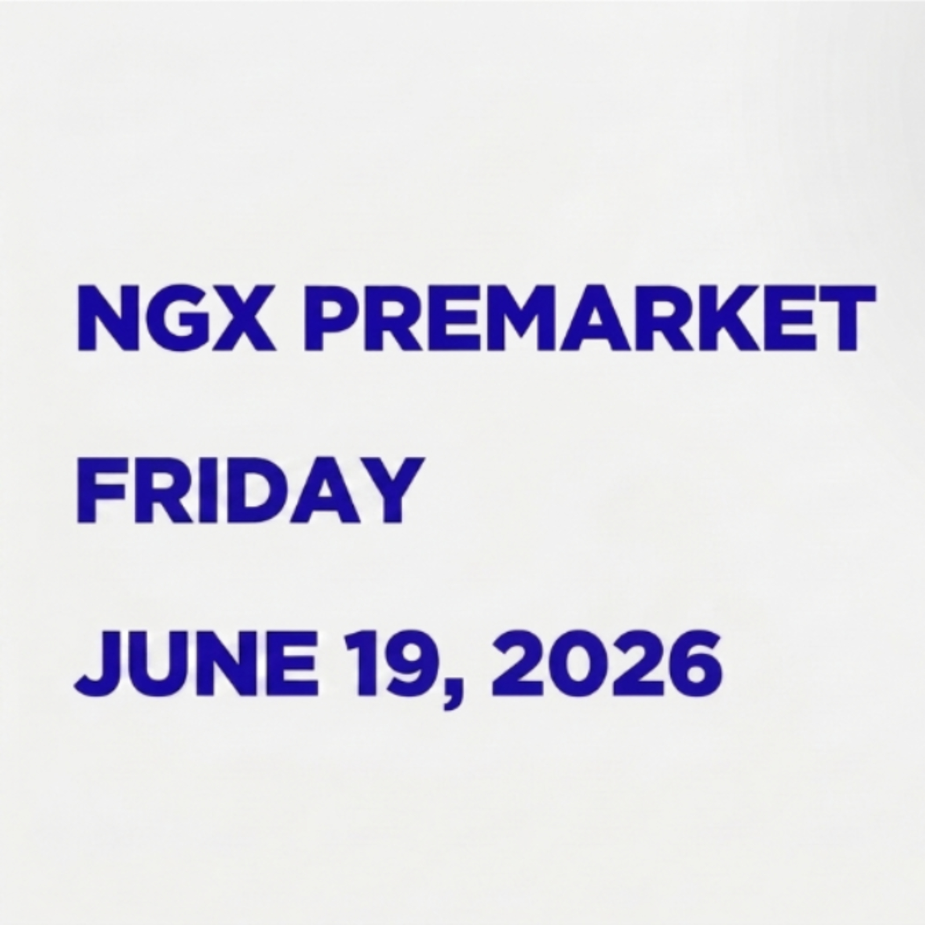 NGX Premarket June 19, 2026 episode artwork