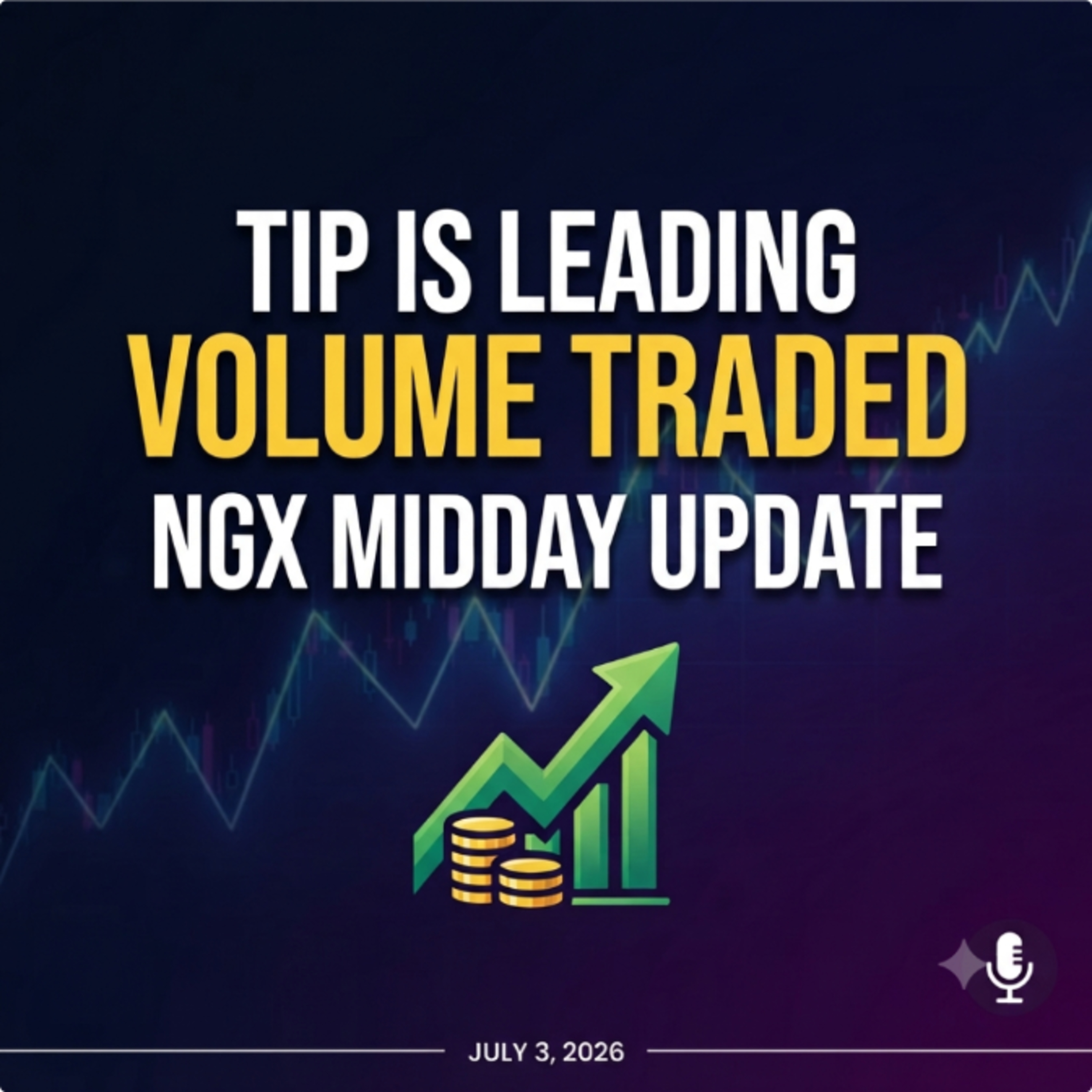 The Initiates Plc leads volume traded: NGX Midday Update July 3, 2026 episode artwork