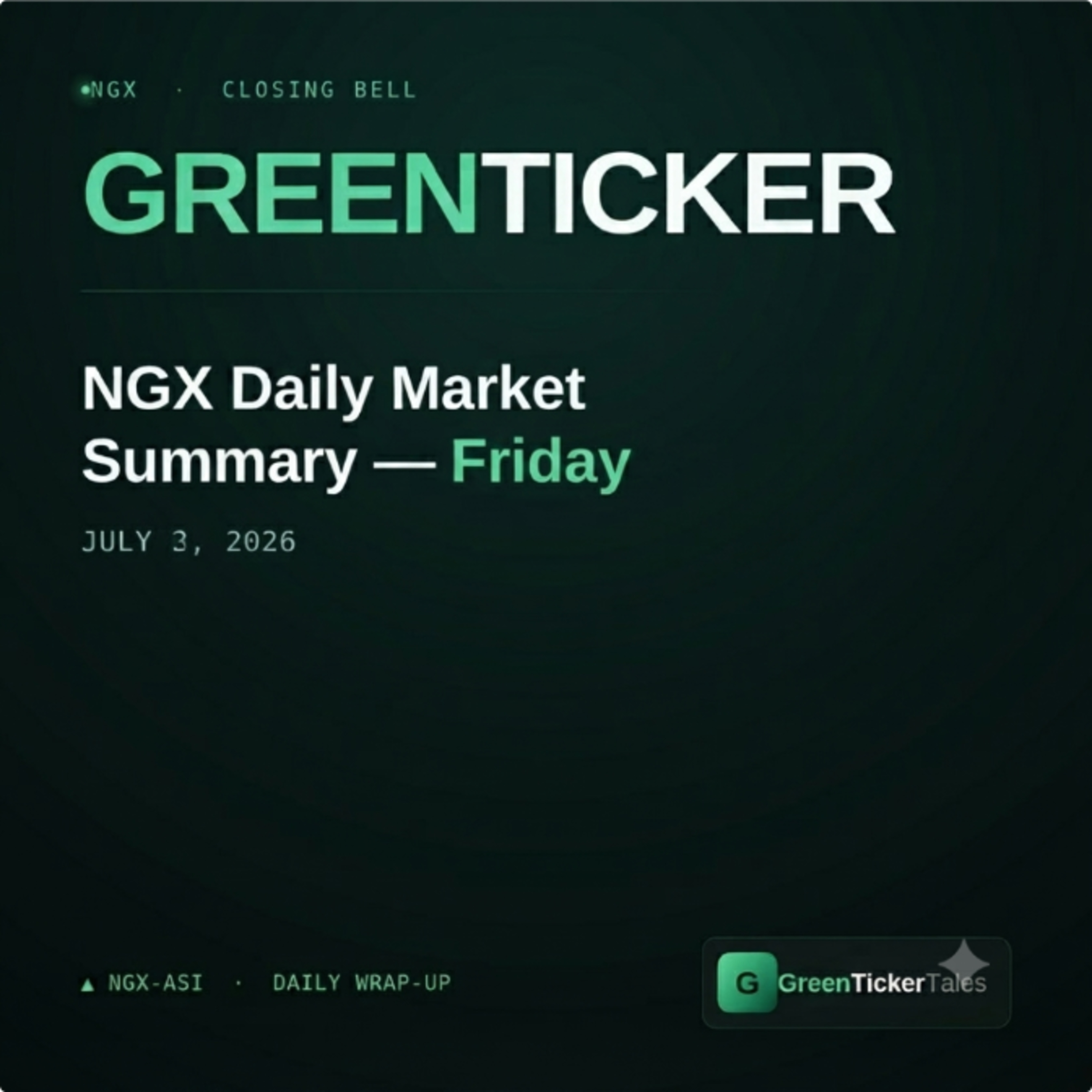 Airtel Africa lifts NGX by 2.19%: Daily Market Summary July 3, 2026 episode artwork