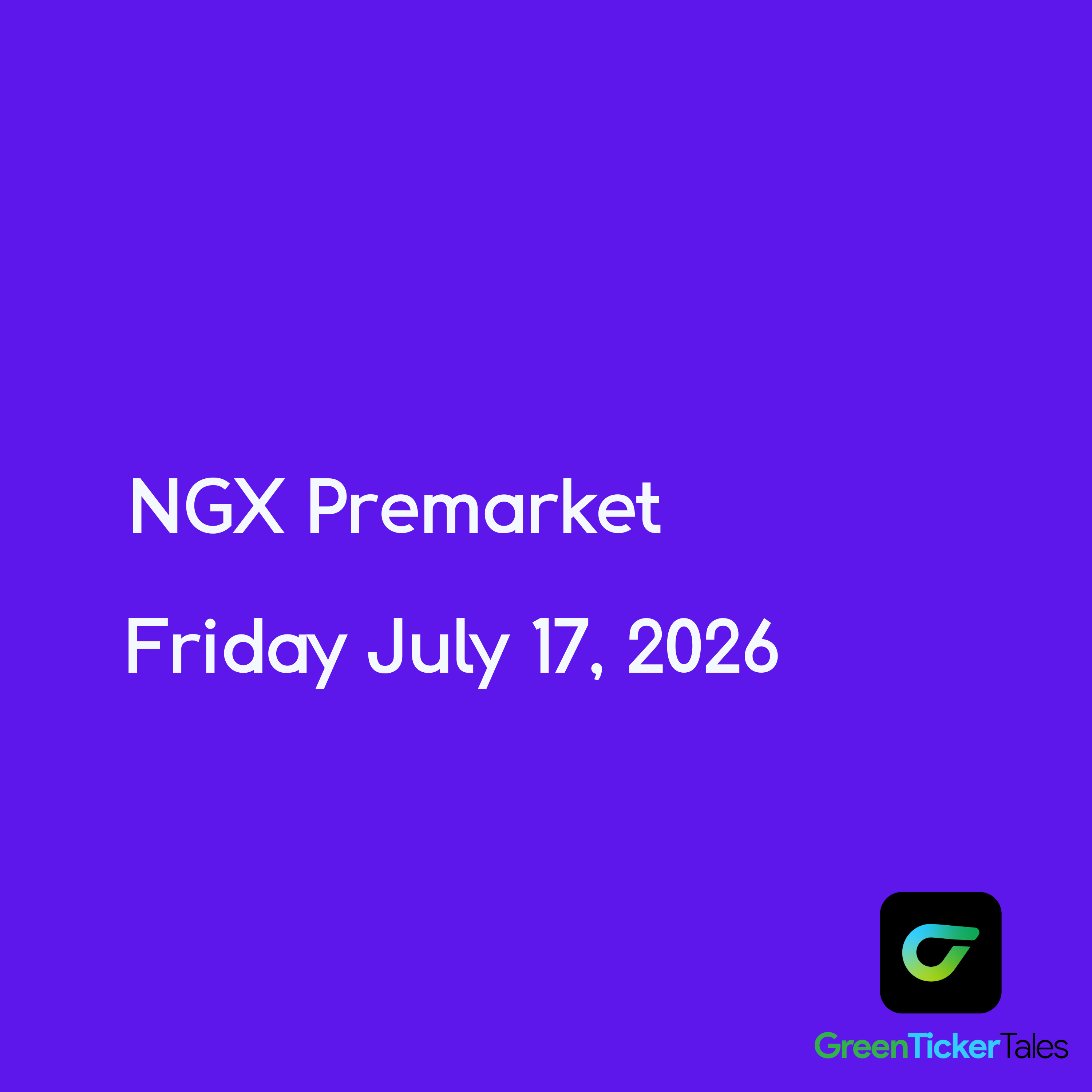 Firstholdco? Time to sit on the fence: NGX Premarket July 17, 2026 episode artwork