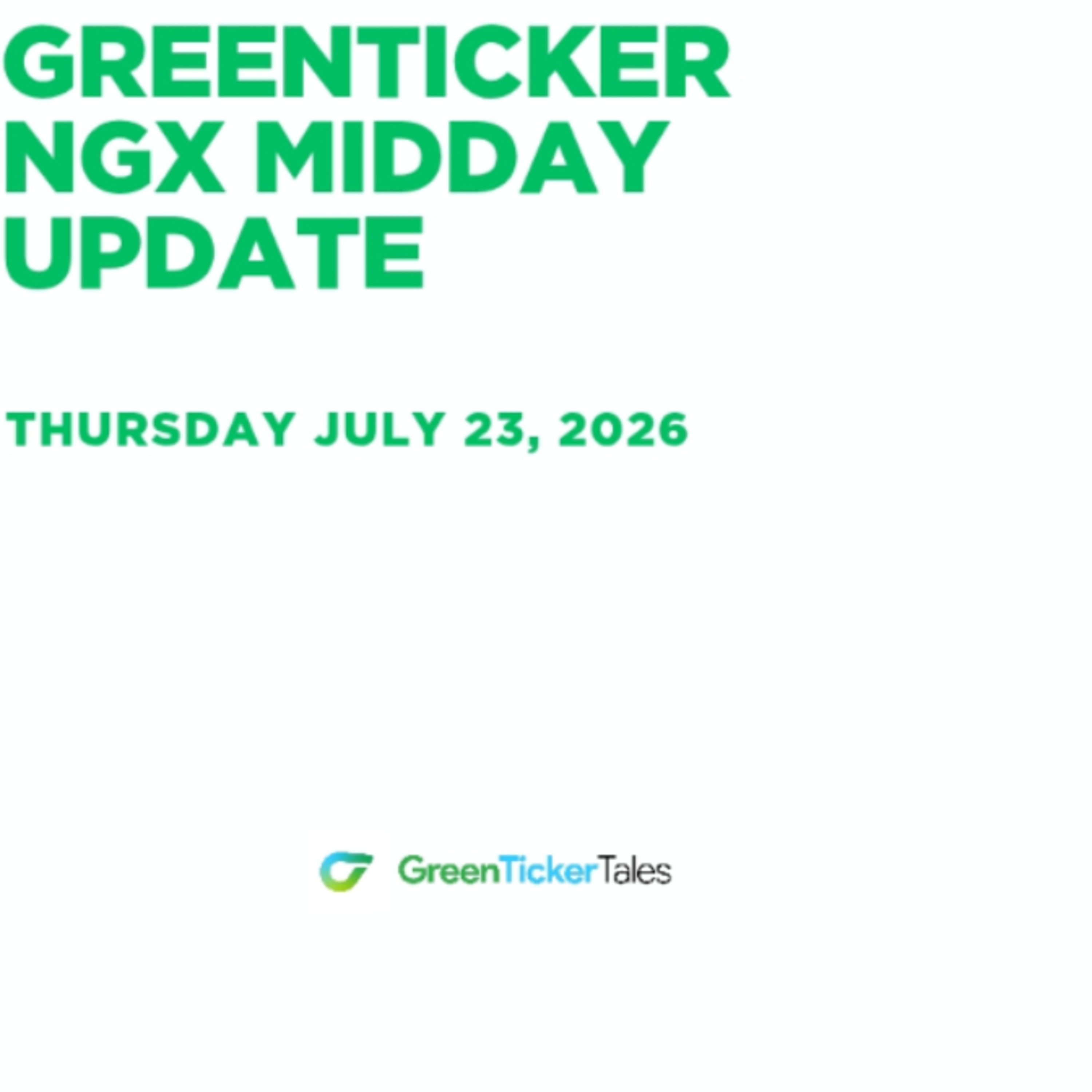 Academy Press is leading the gainers: NGX Midday Update July 23, 2026 episode artwork