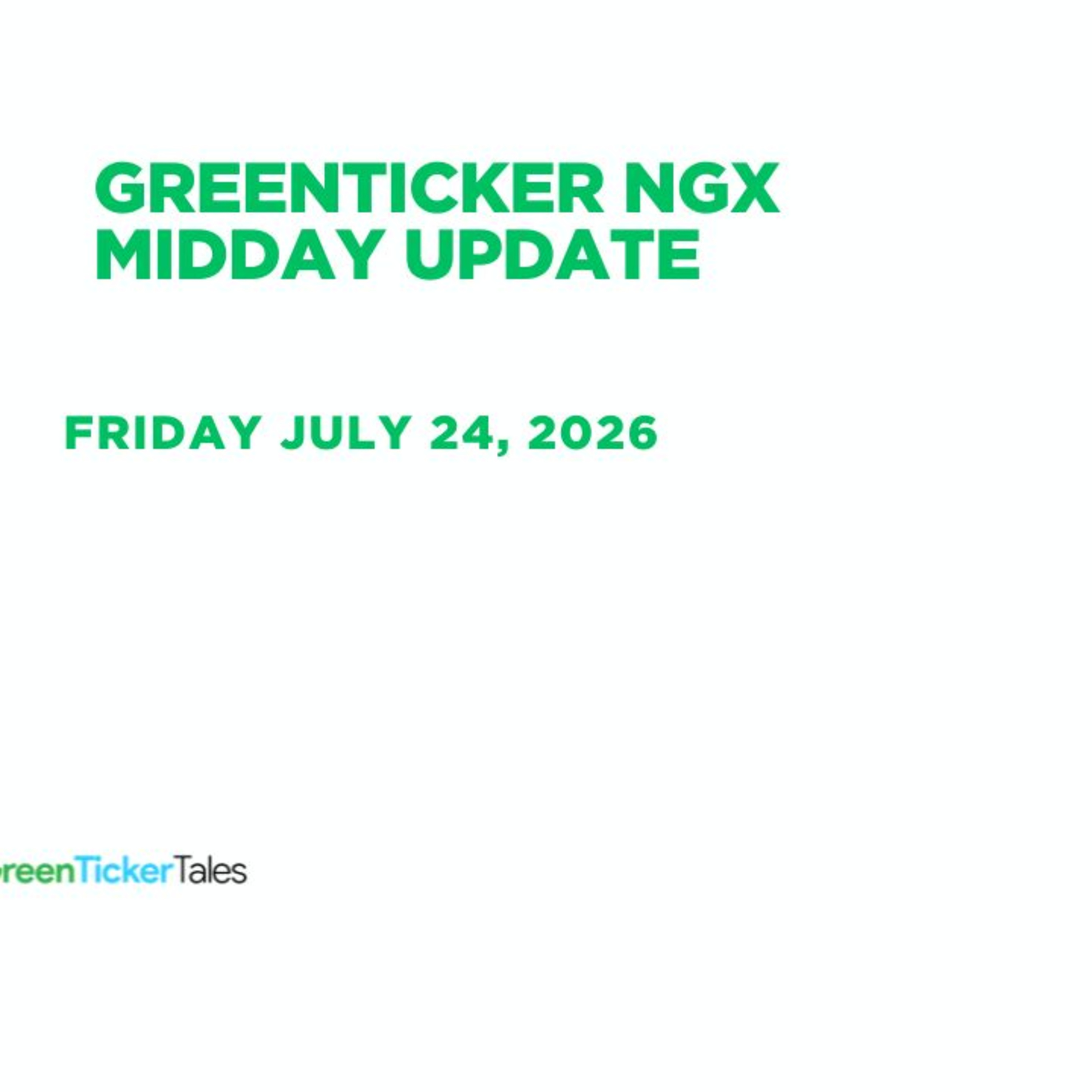 Presco is leading the losers: NGX Midday Update July 24, 2026 episode artwork