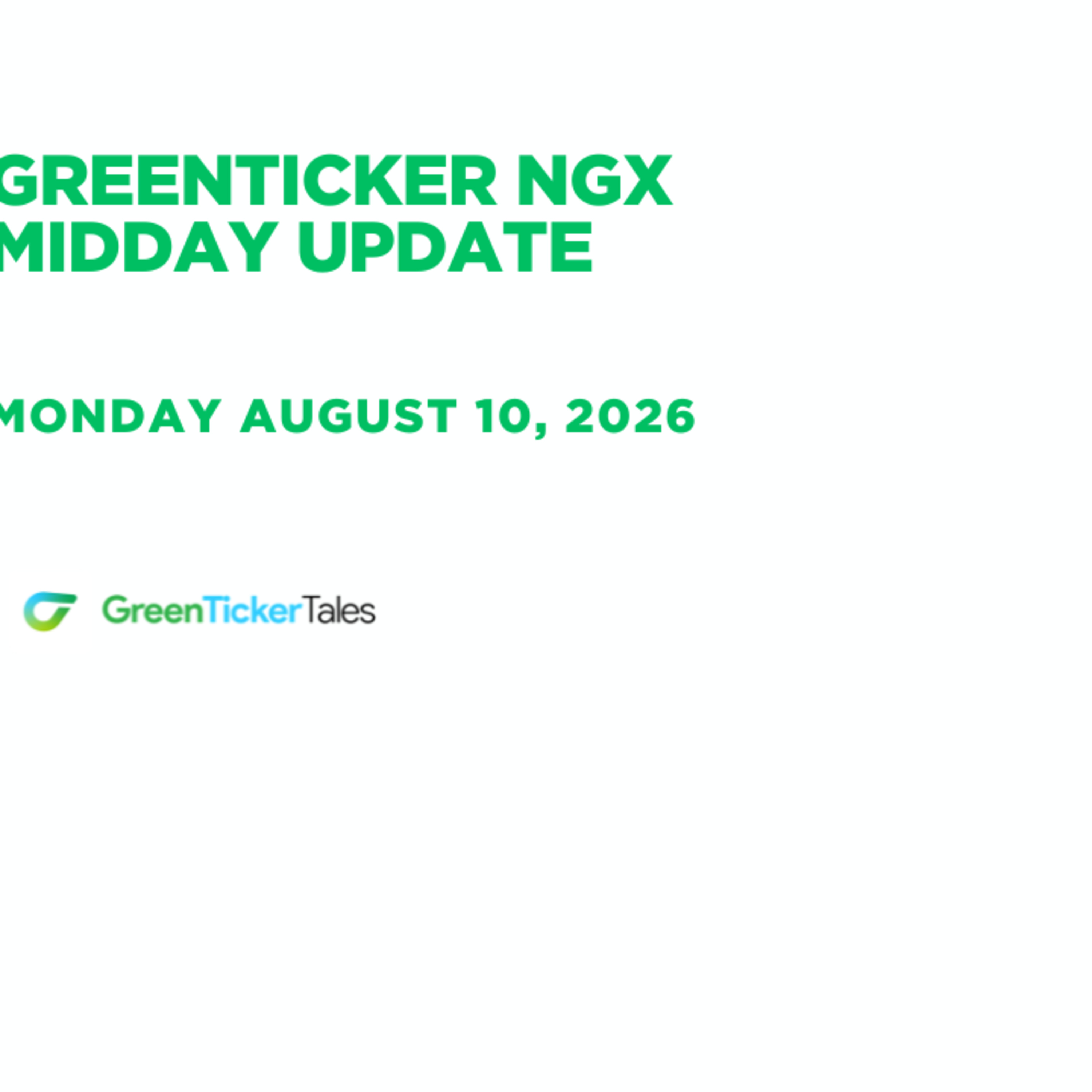 NAHCO is leading the gainers: Midday Update August 10, 2026