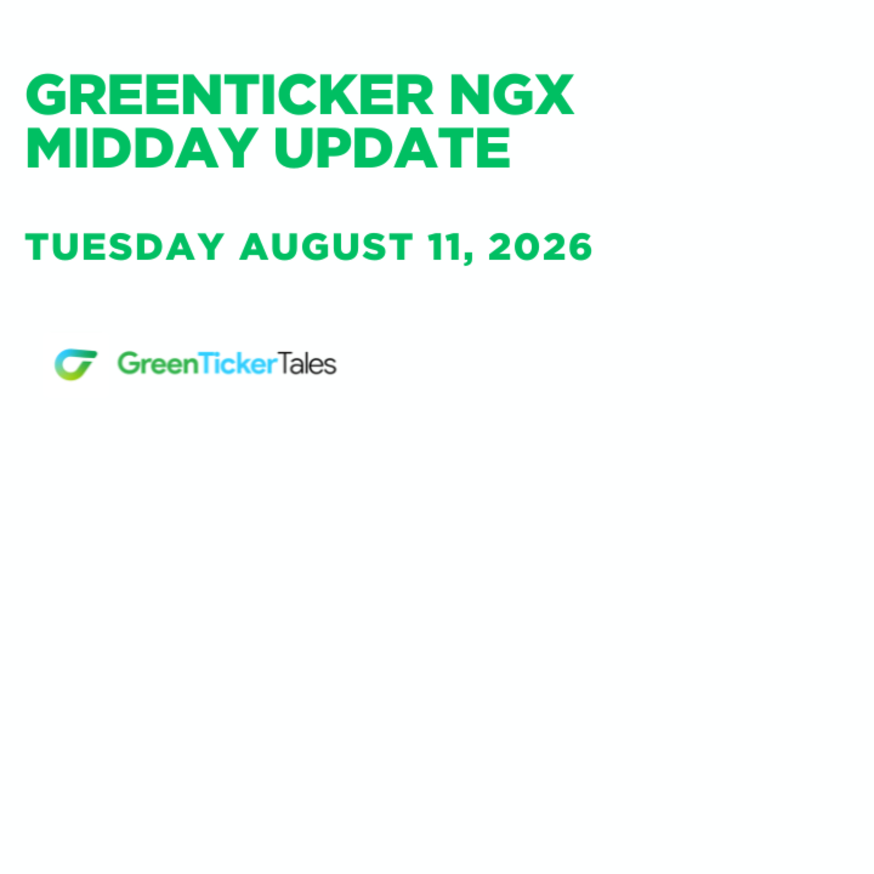 UPDC REIT is leading the gainers: Midday Update August 11,2026