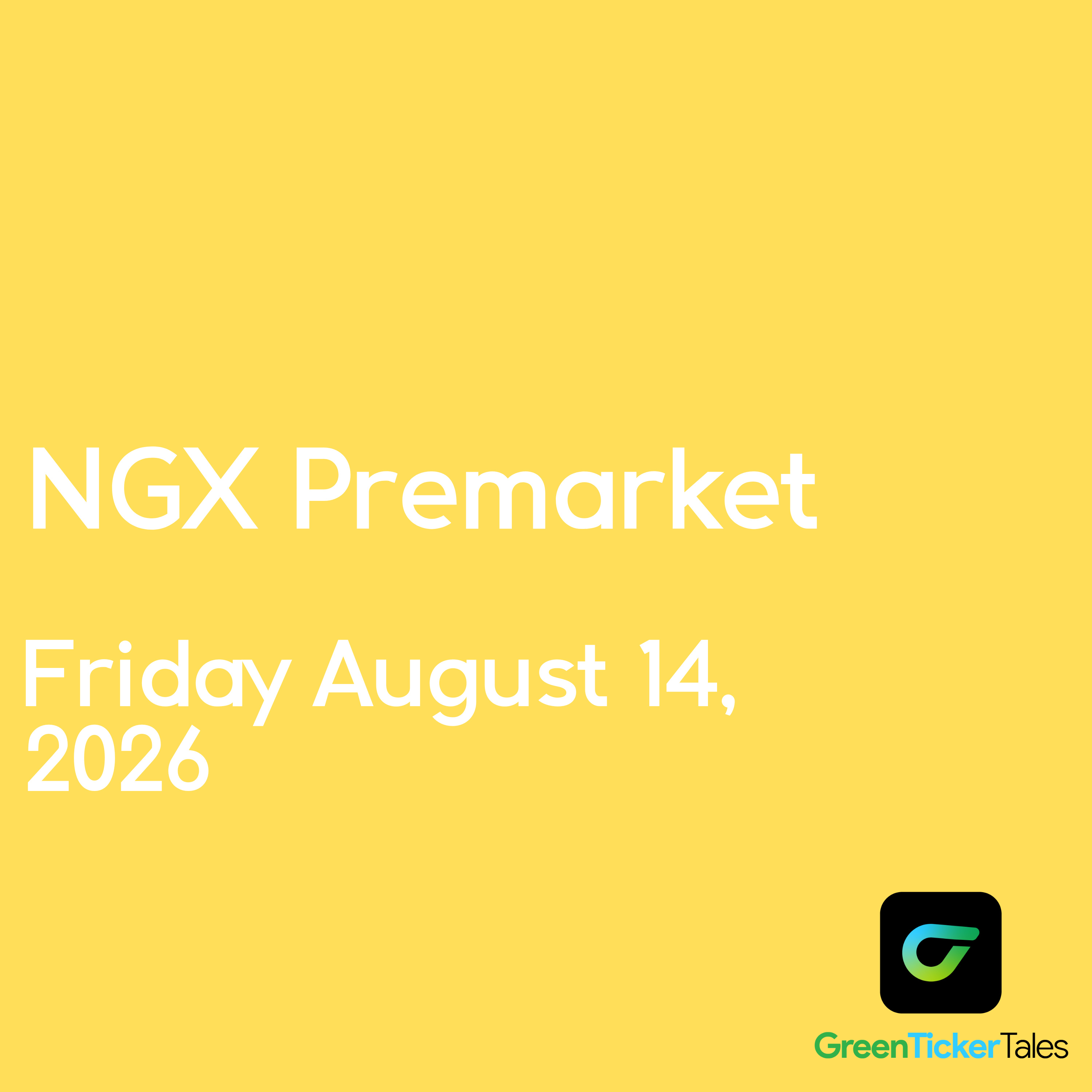 NGX Premarket August 14, 2026 episode artwork