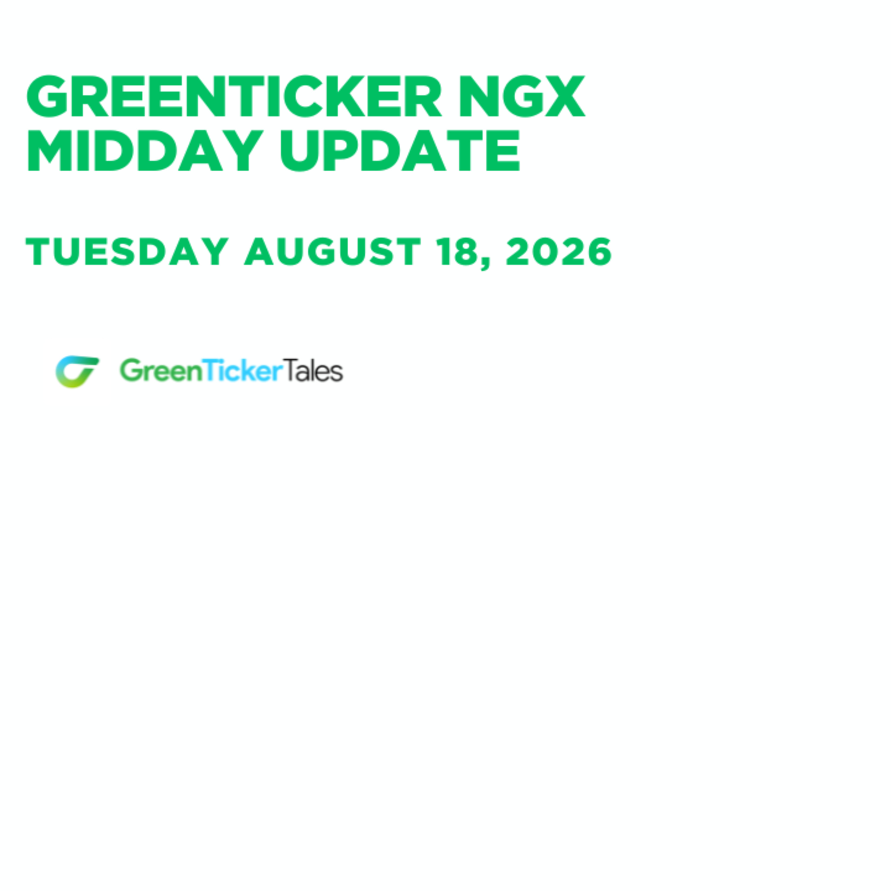 FCMB is leading by volume: NGX Midday Update August 18, 2026