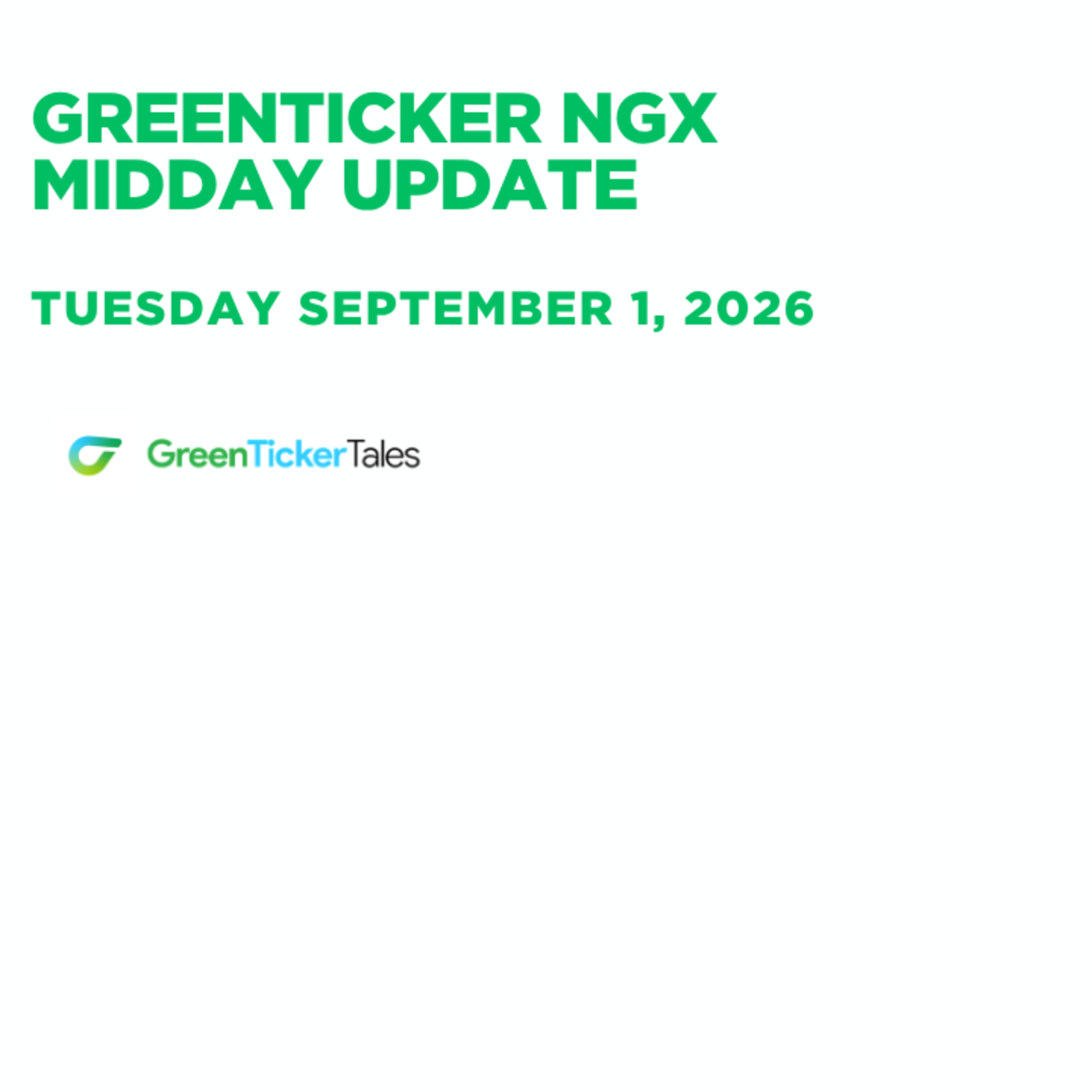 NGX Midday Update Tuesday September 1, 2026 episode artwork