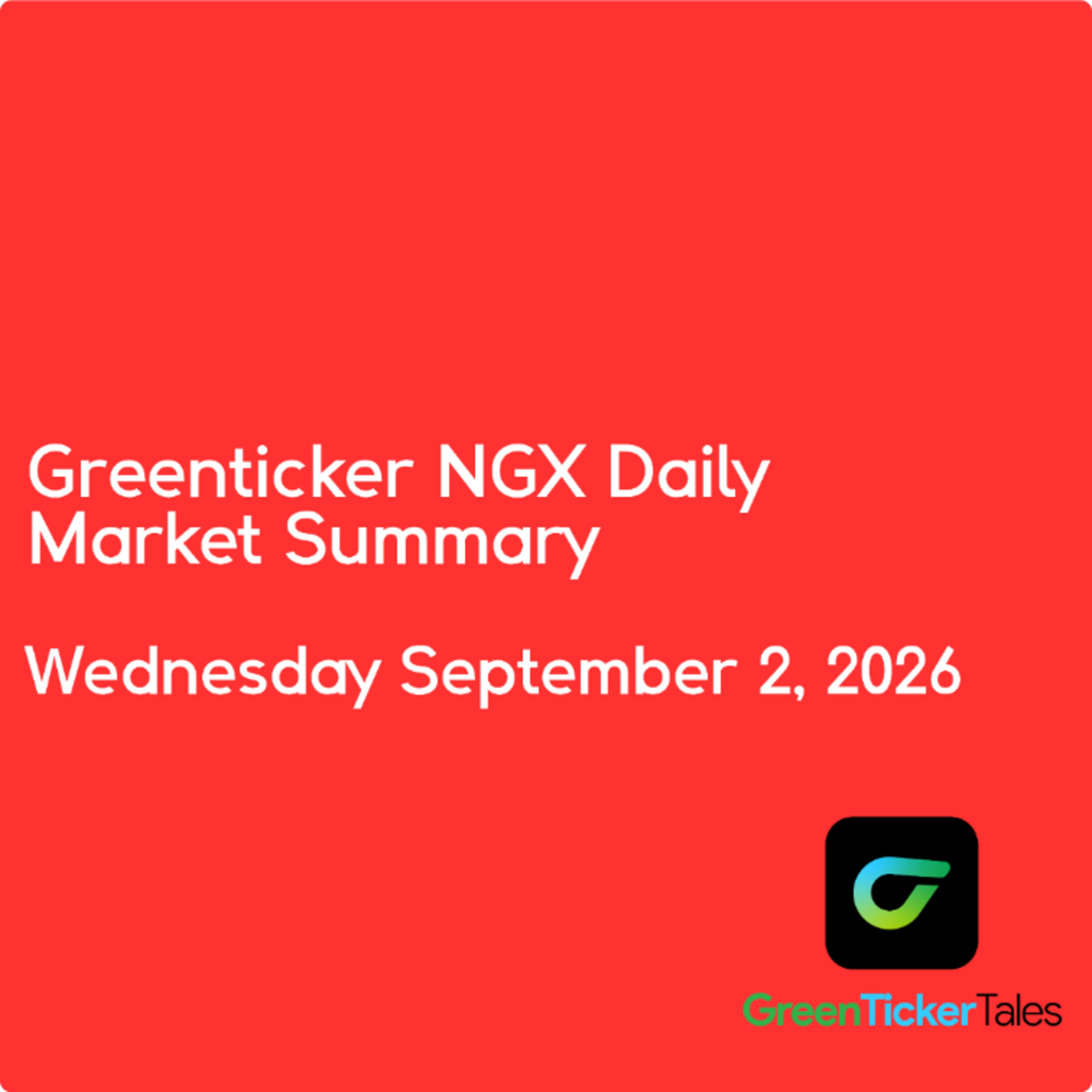 NASCON led today's losers: NGX Daily Market Summary September 2, 2026 episode artwork