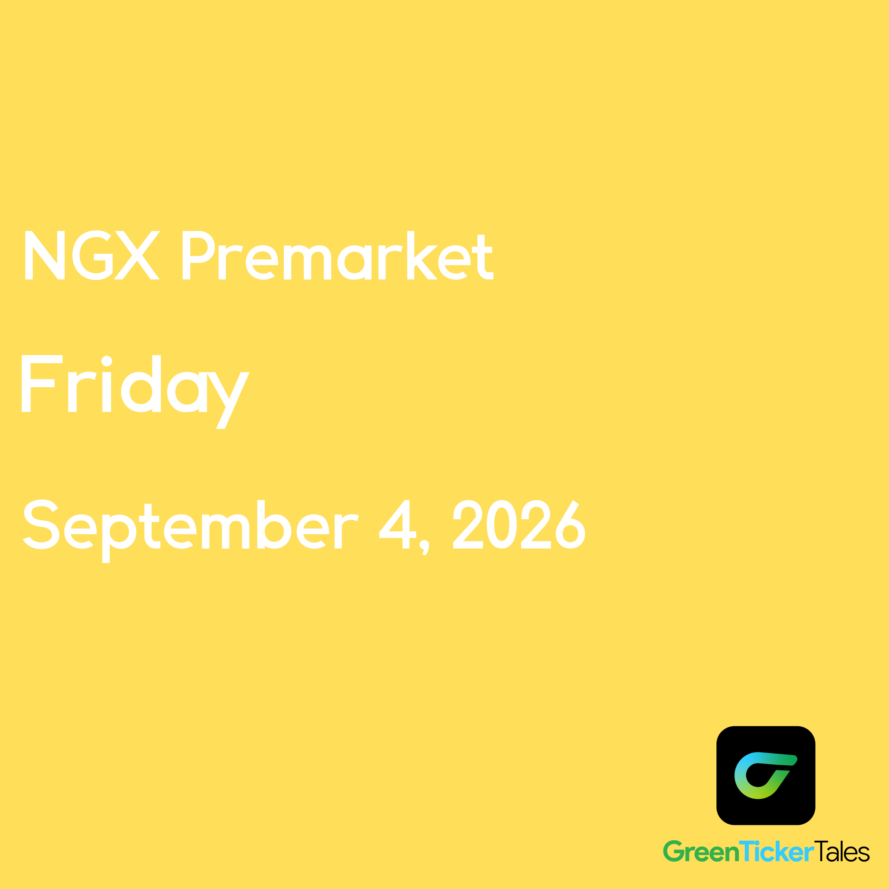 NGX Premarket Friday September 4, 2026 episode artwork