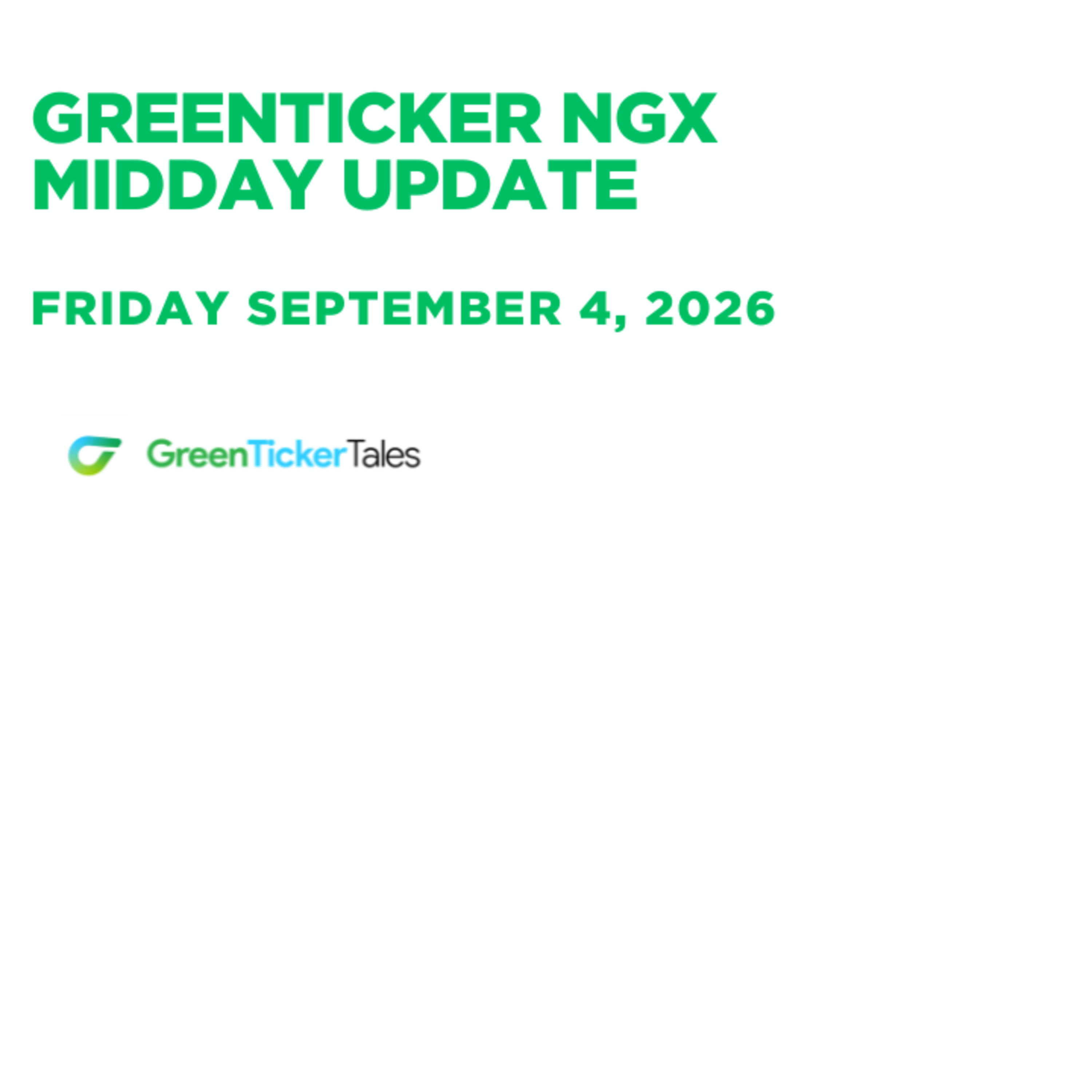 NGX Midday Update Friday September 3, 2026 episode artwork