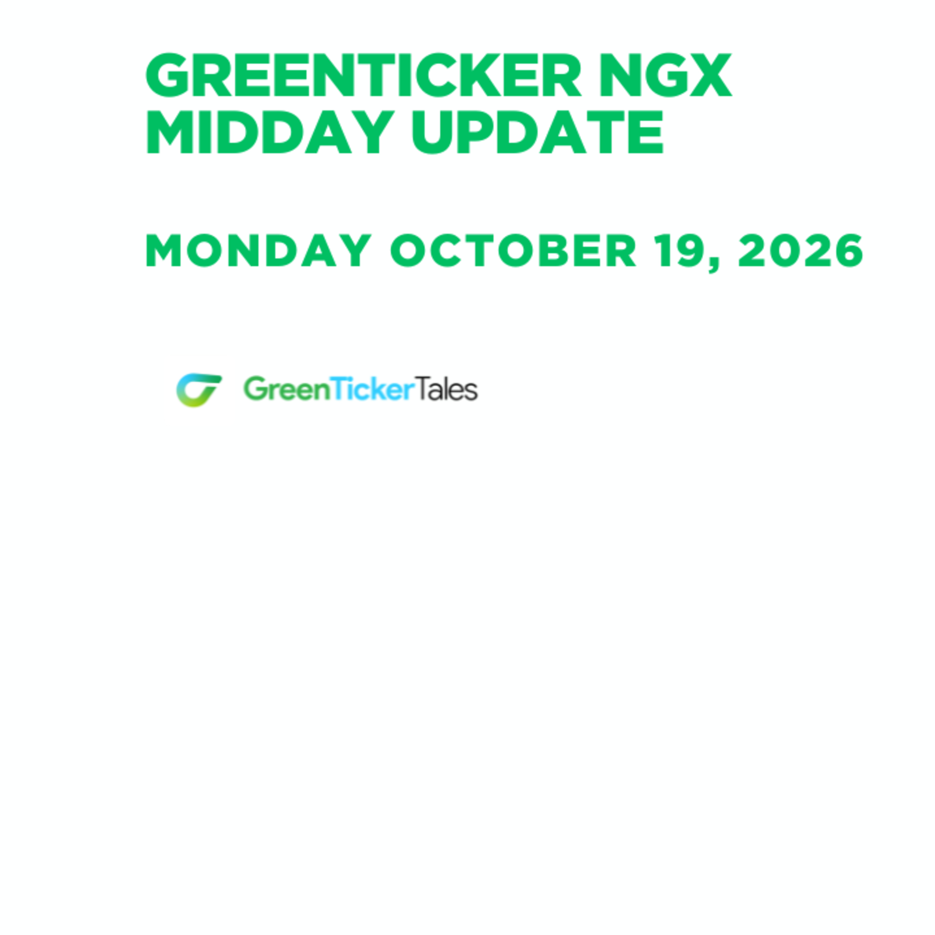 NGX Midday Update Monday October 19, 2026 episode artwork