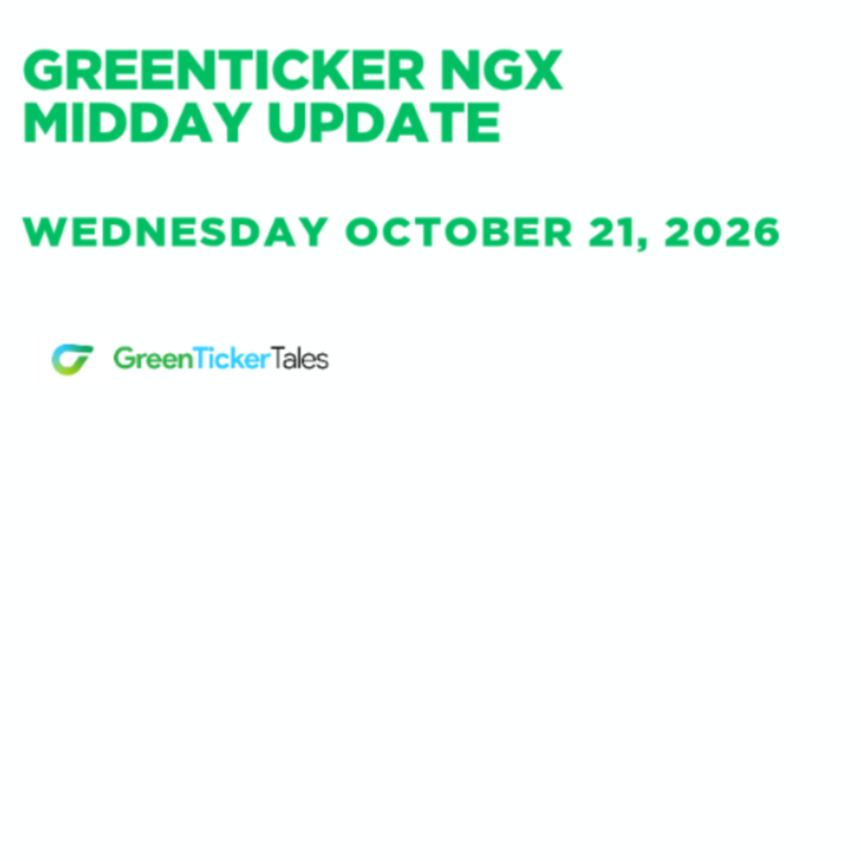 Livingtrust Mortgage is leading the gainers: NGX Midday Update October 21, 2026 episode artwork