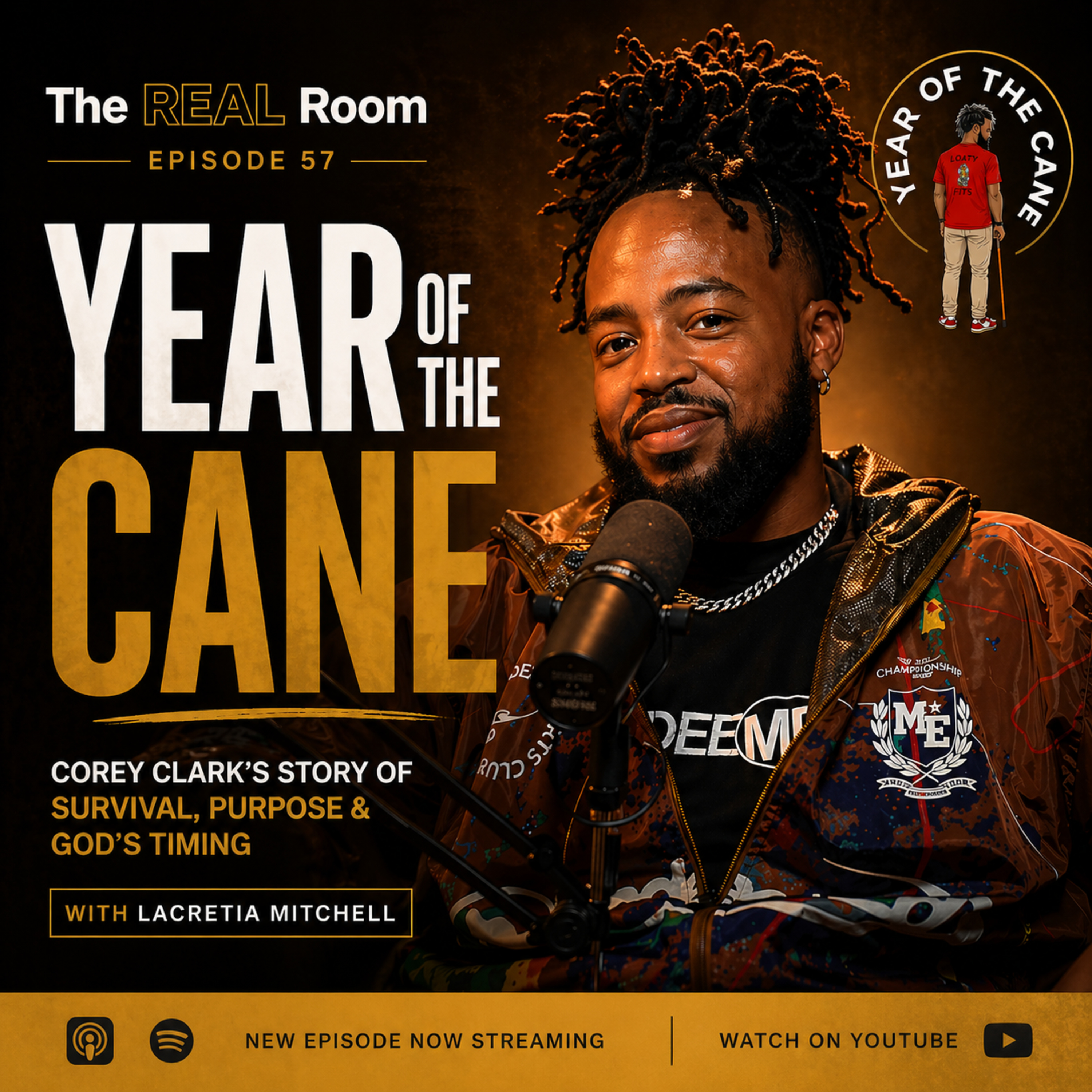 Years of the Cane: Corey Clark’s Story of Survival, Purpose & God’s Timing | Real Room Ep 57 episode artwork