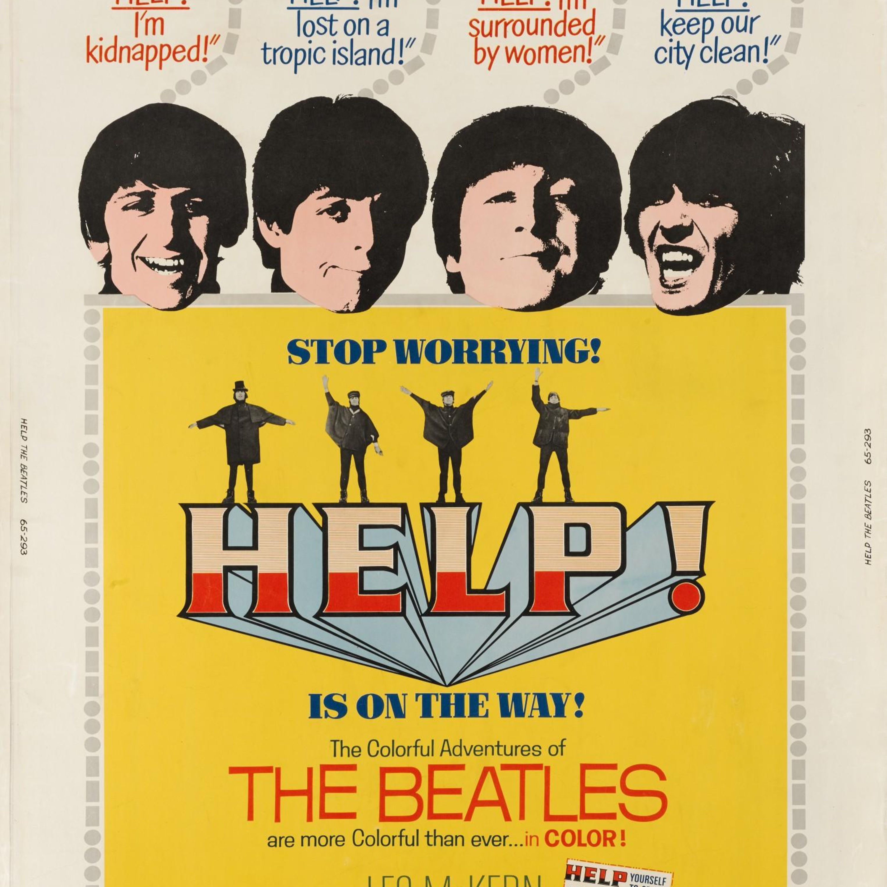 HELP! The Beatles are acting and we love them YEAH! YEAH! YEAH!
