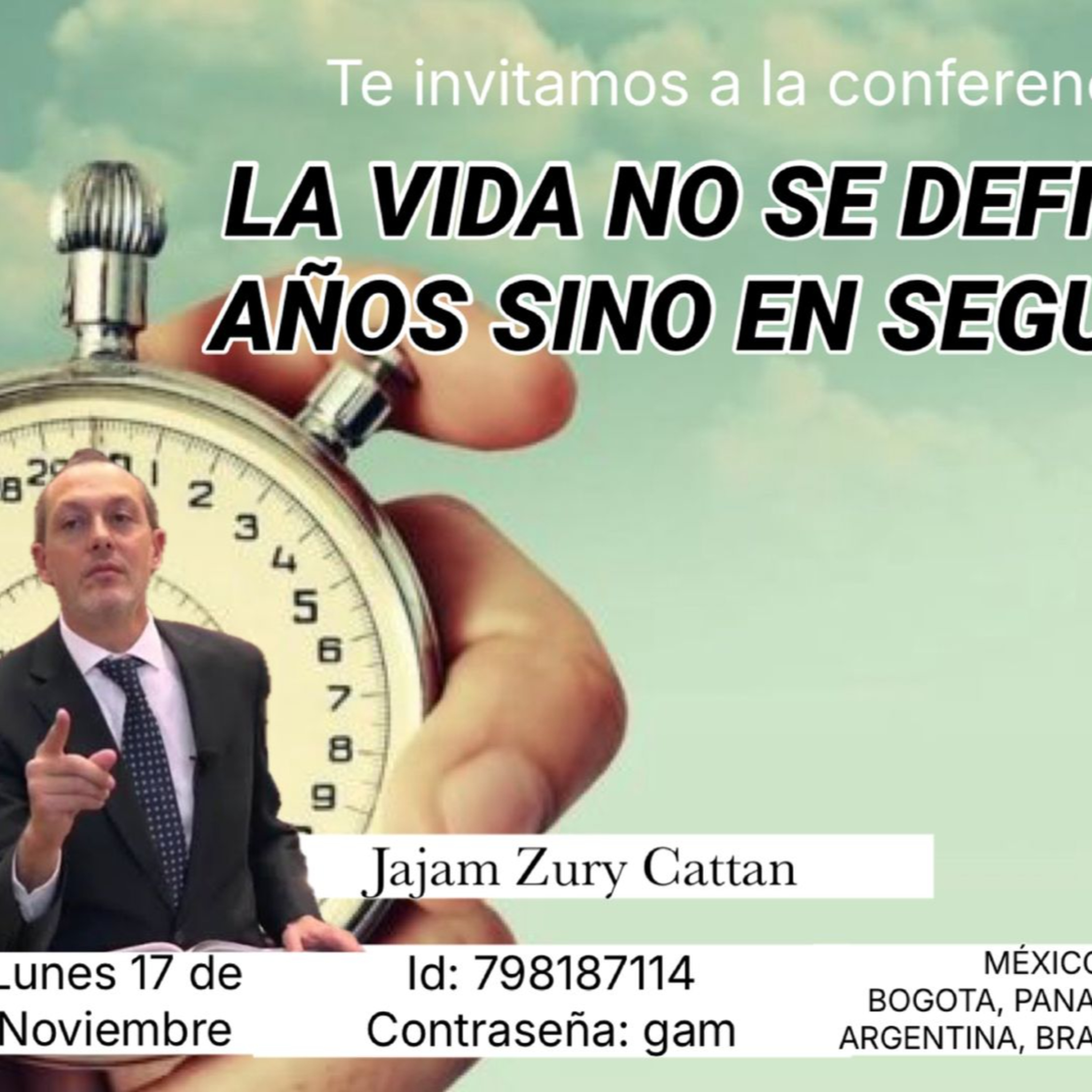 RAB SURI CATTAN- LA VIDA NO SE DEFINE EN AÑOS SINO EN SEGUNDOS