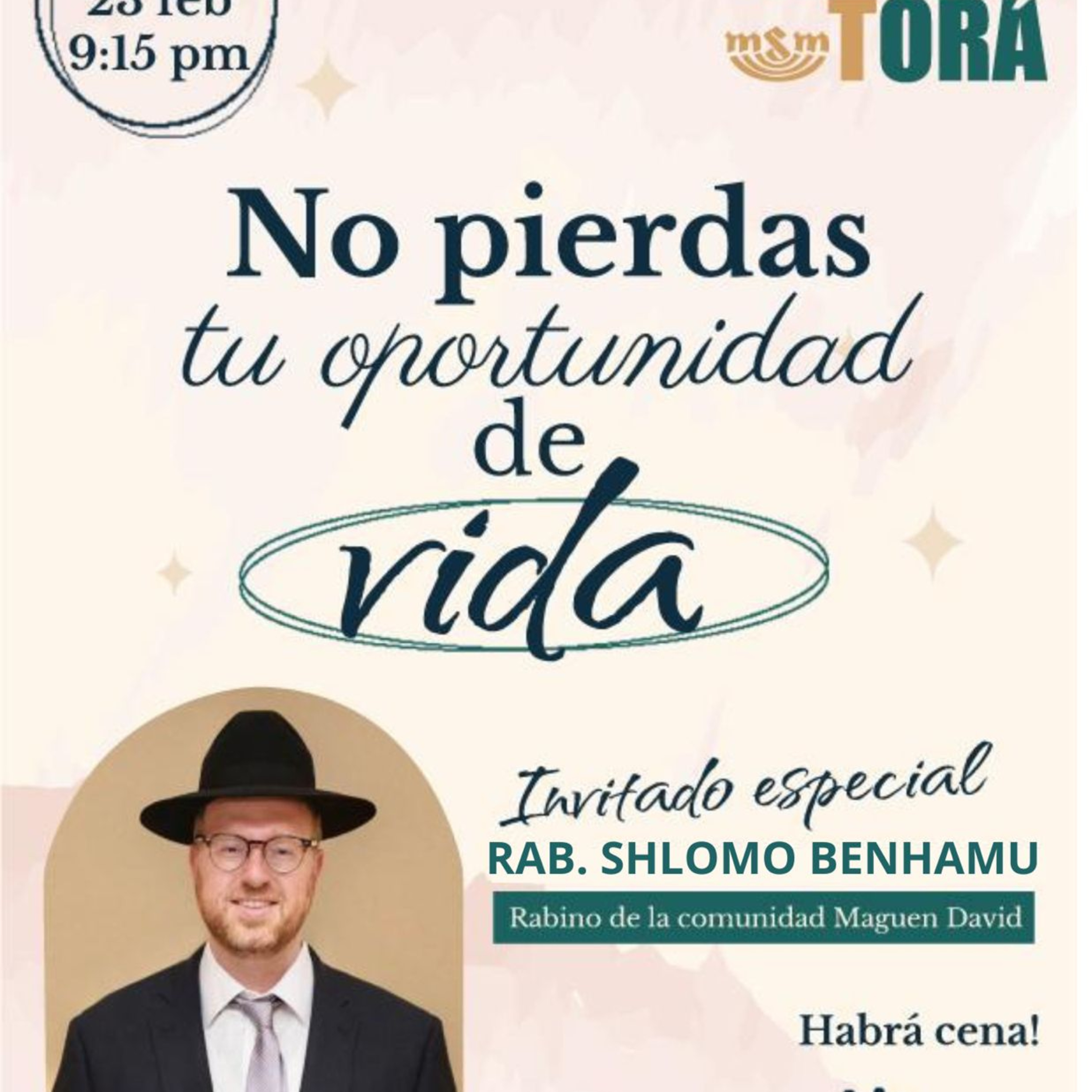 RAB SHLOMO BENHAMU- PURIM 5786- NO PIERDAS TU OPORTUNIDAD DE VIDA episode artwork