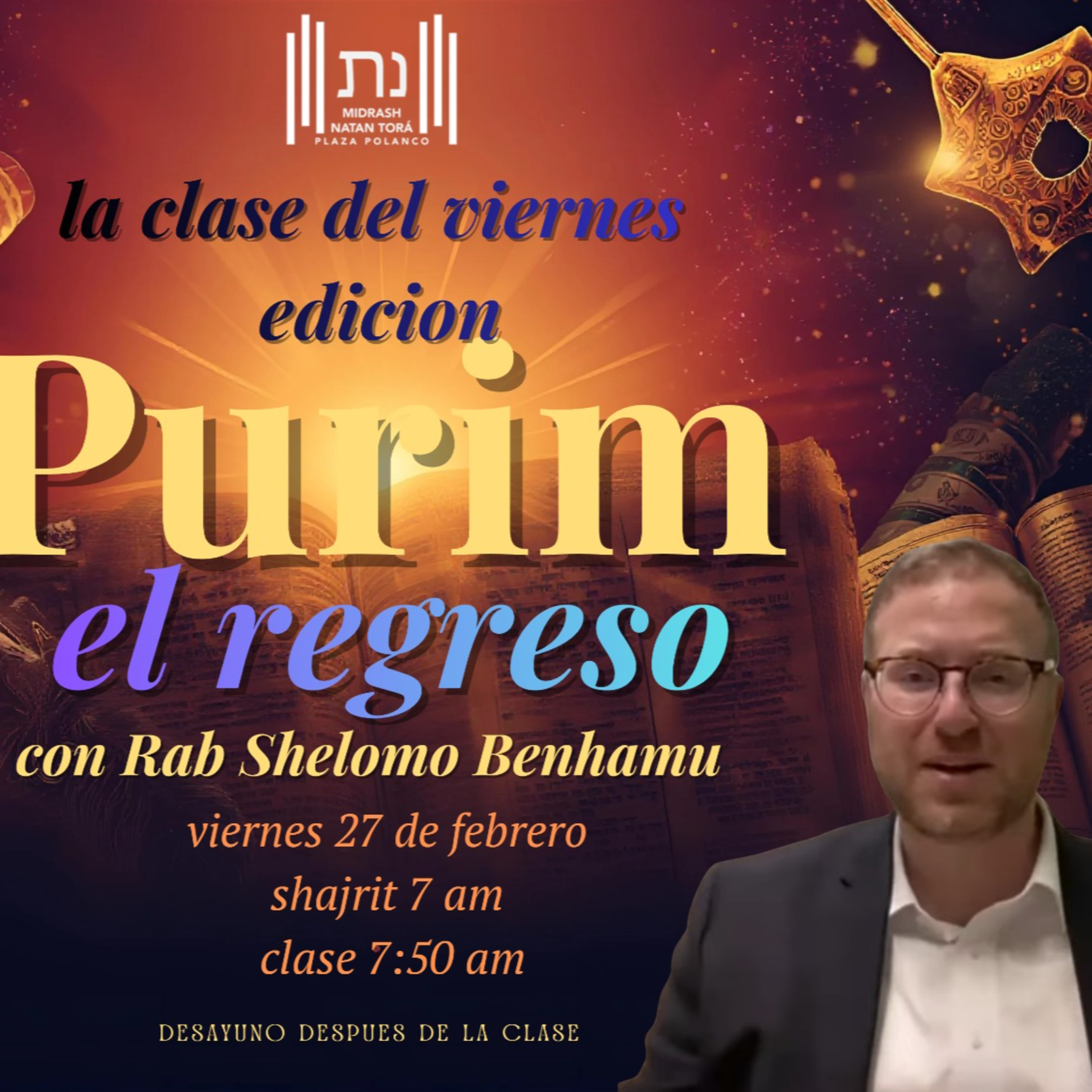 RAB SHALOMO BENHAMU- PURIM- COMO PERDER TODO LO QUE TIENES episode artwork