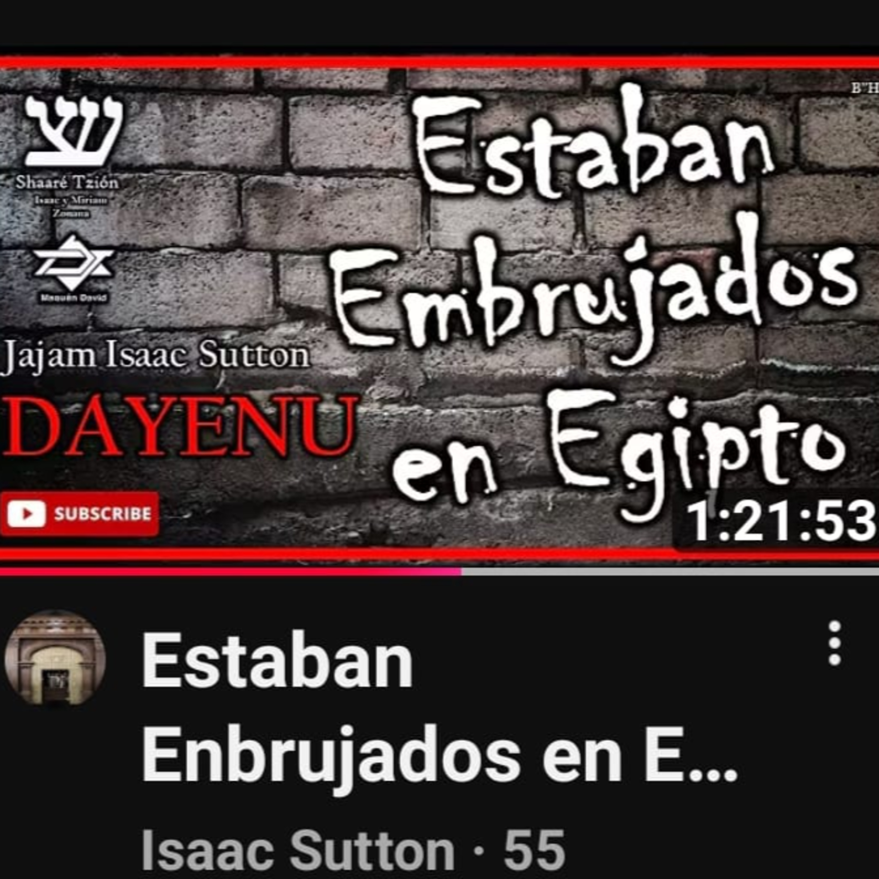 RAB ISAAC SUTTON- DAYENU- ESTABAN EMBRUJADOS PARA SALIR DE EGIPTO episode artwork