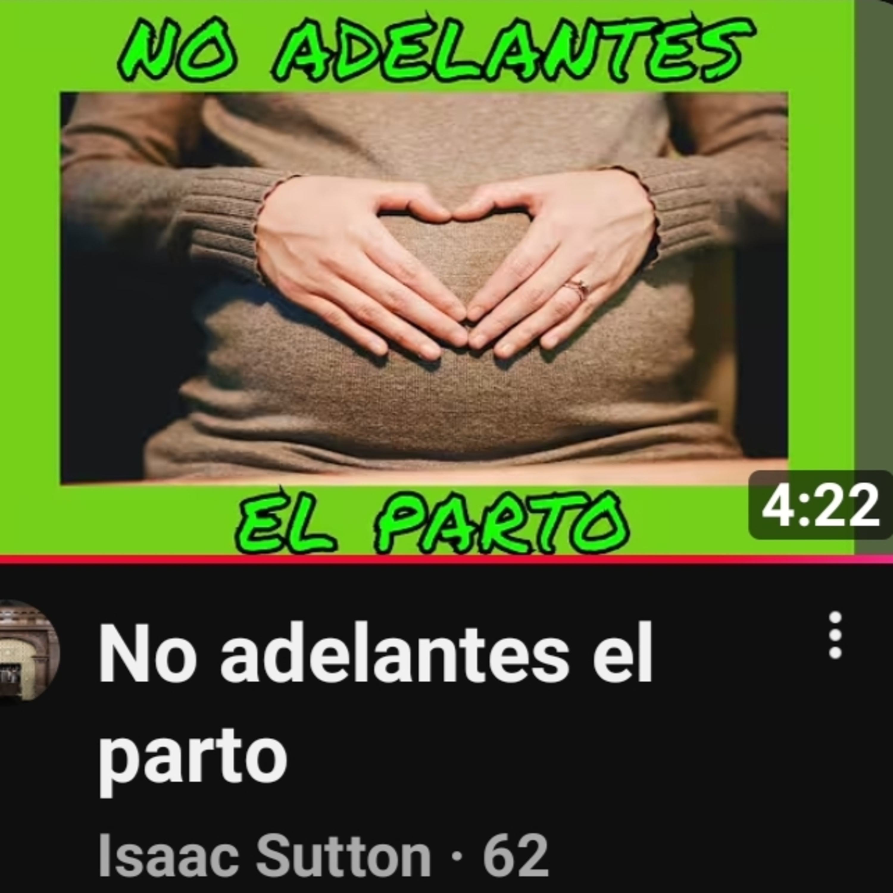 RAB ISAAC SUTTON- No adelantes el parto episode artwork