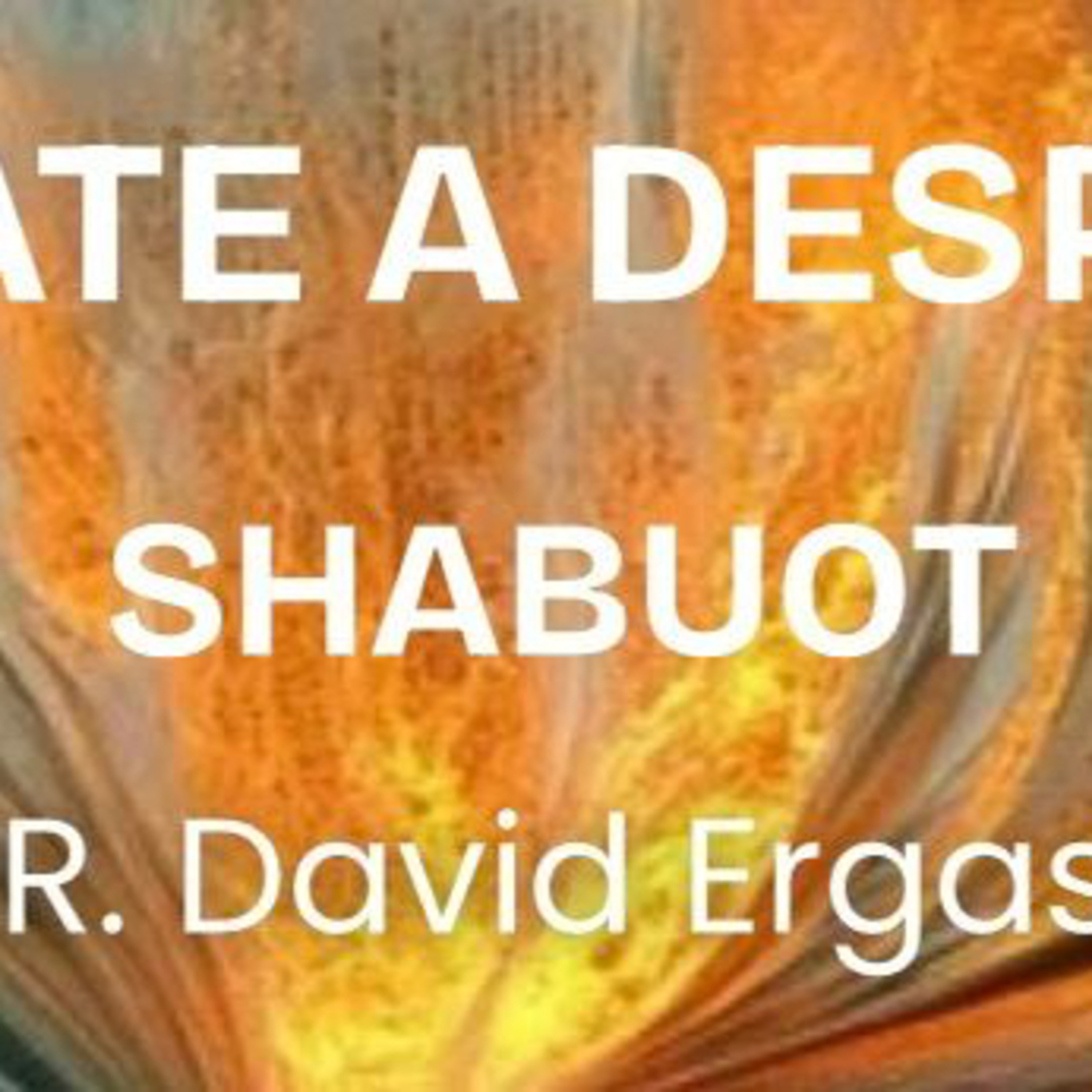 RAB DAVID ERGAZ- SHABUOT- OBLIGATE A DESPERTAR episode artwork