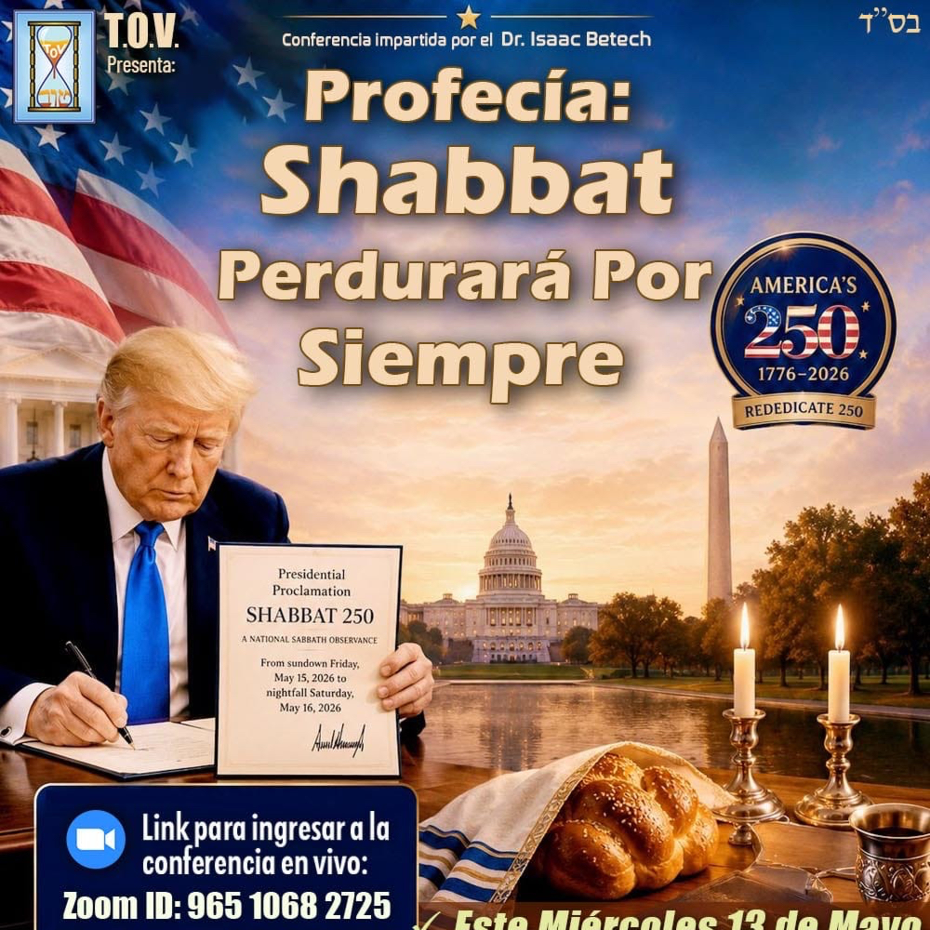 RAB DR ISAAC BETECH- PROFECIA SHABAT PERDURARA POR SIEMPRE - DONALD TRUMP episode artwork