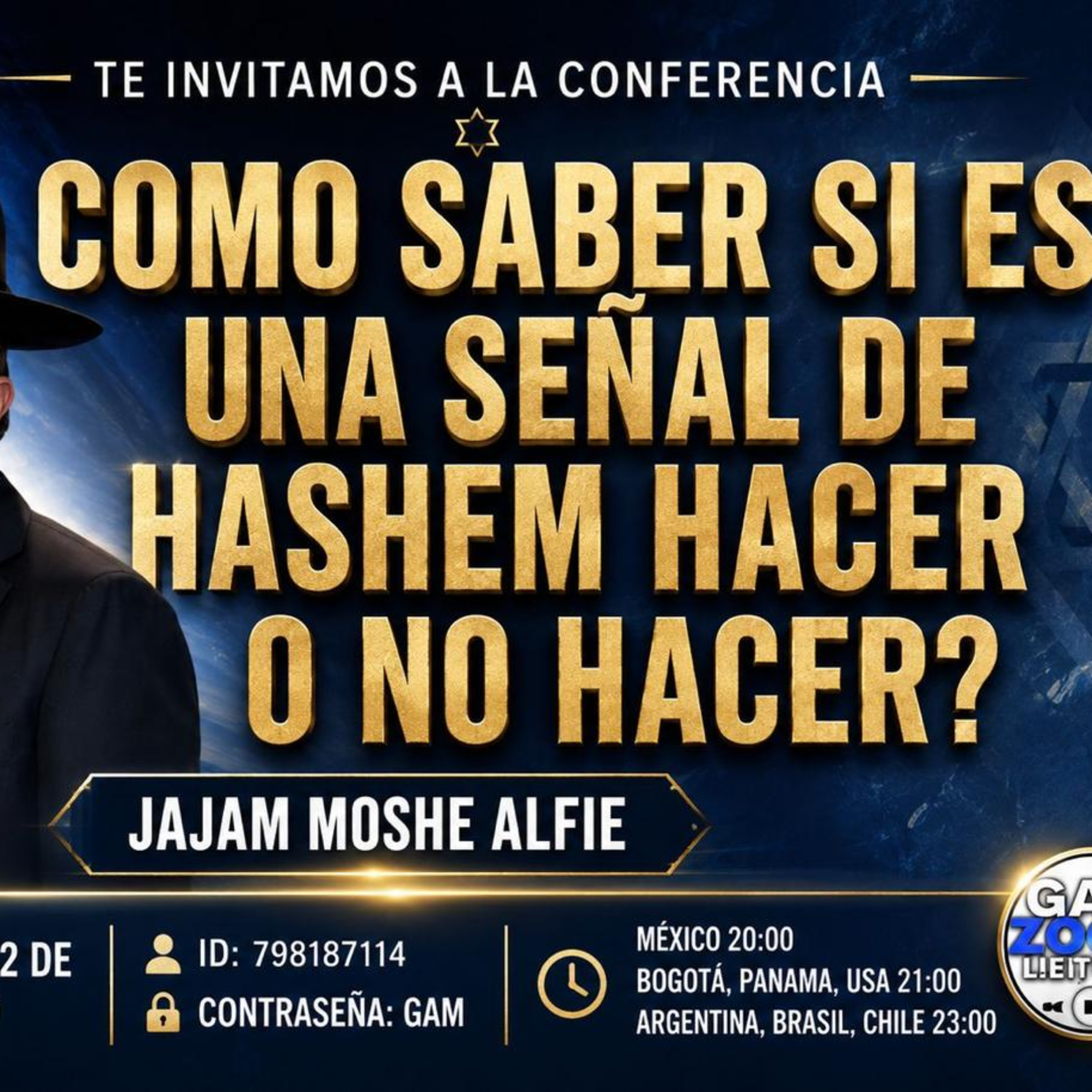 RAB MOSHE ALFIE- COMO SABER SI ES UNA SEÑAL DE HASHEM- HACER O NO HACER? episode artwork