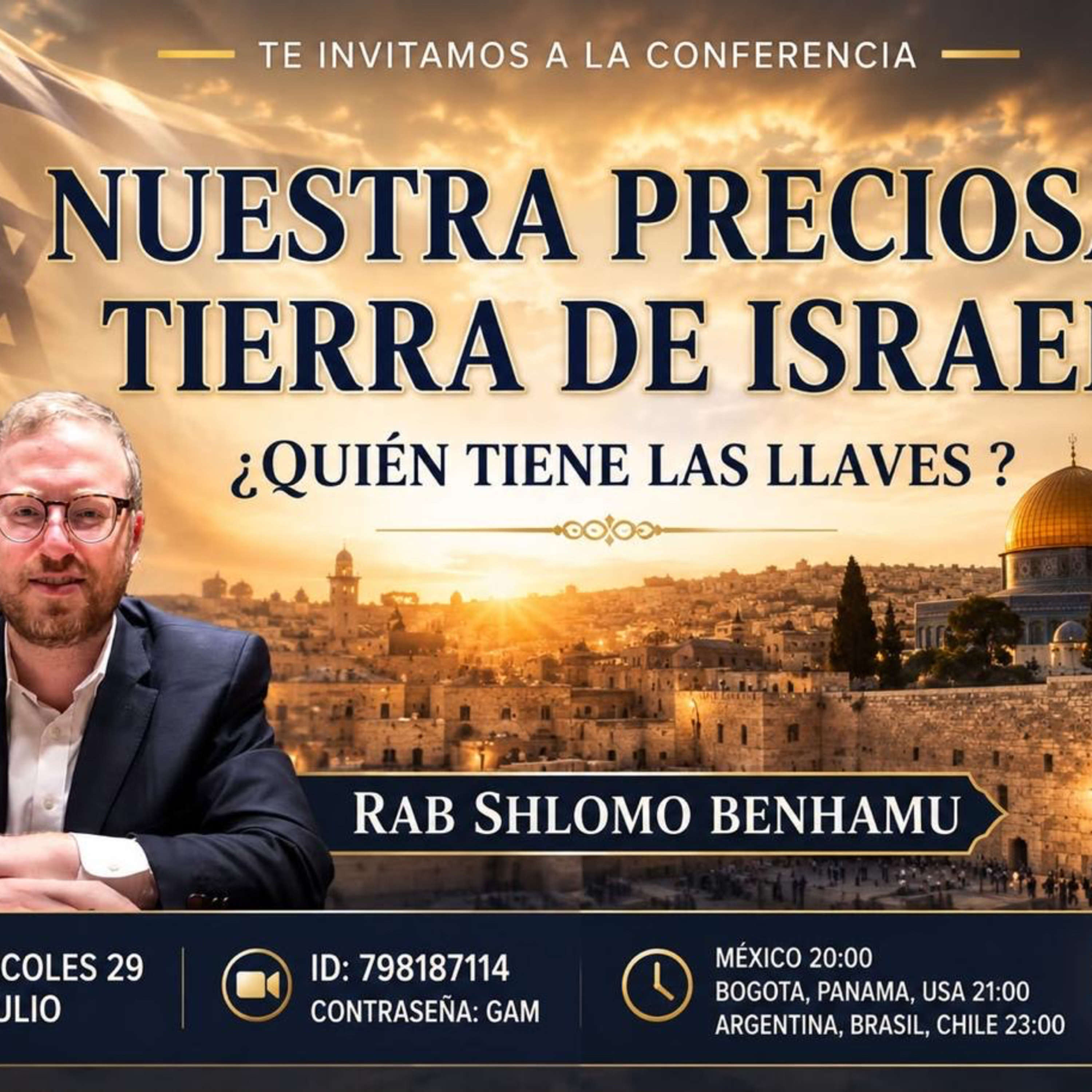 RAB SHLOMO BENHAMU- PERASHA EKEB 5786- NUESTRA PRECIOSA TIERRA DE ISRAEL- QUIEN TIENE LAS LLAVES episode artwork