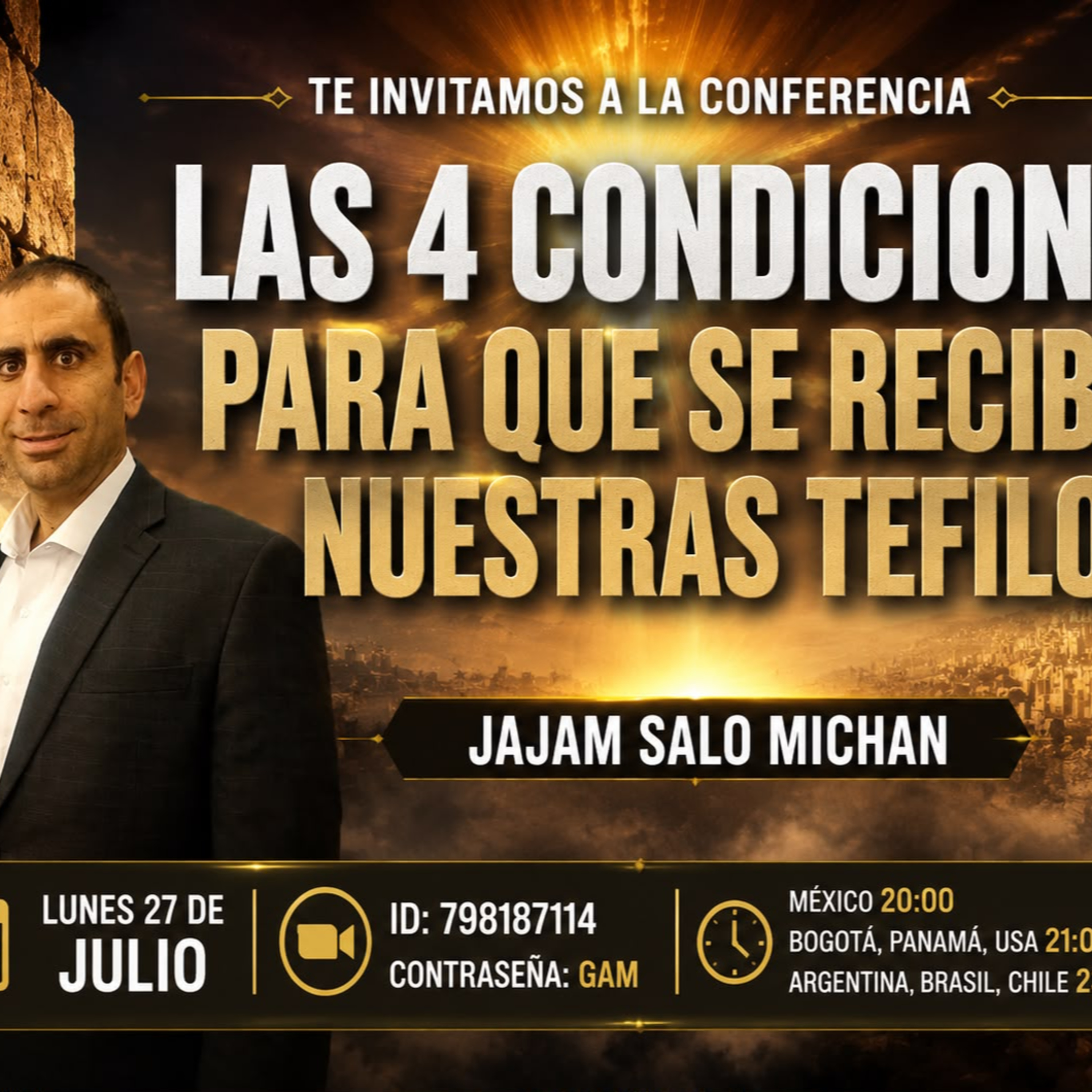 RAB SALOMON MICHAN- LAS 4 CONDICIONES PARA QUE SE RECIBAN LAS TEFILOT
