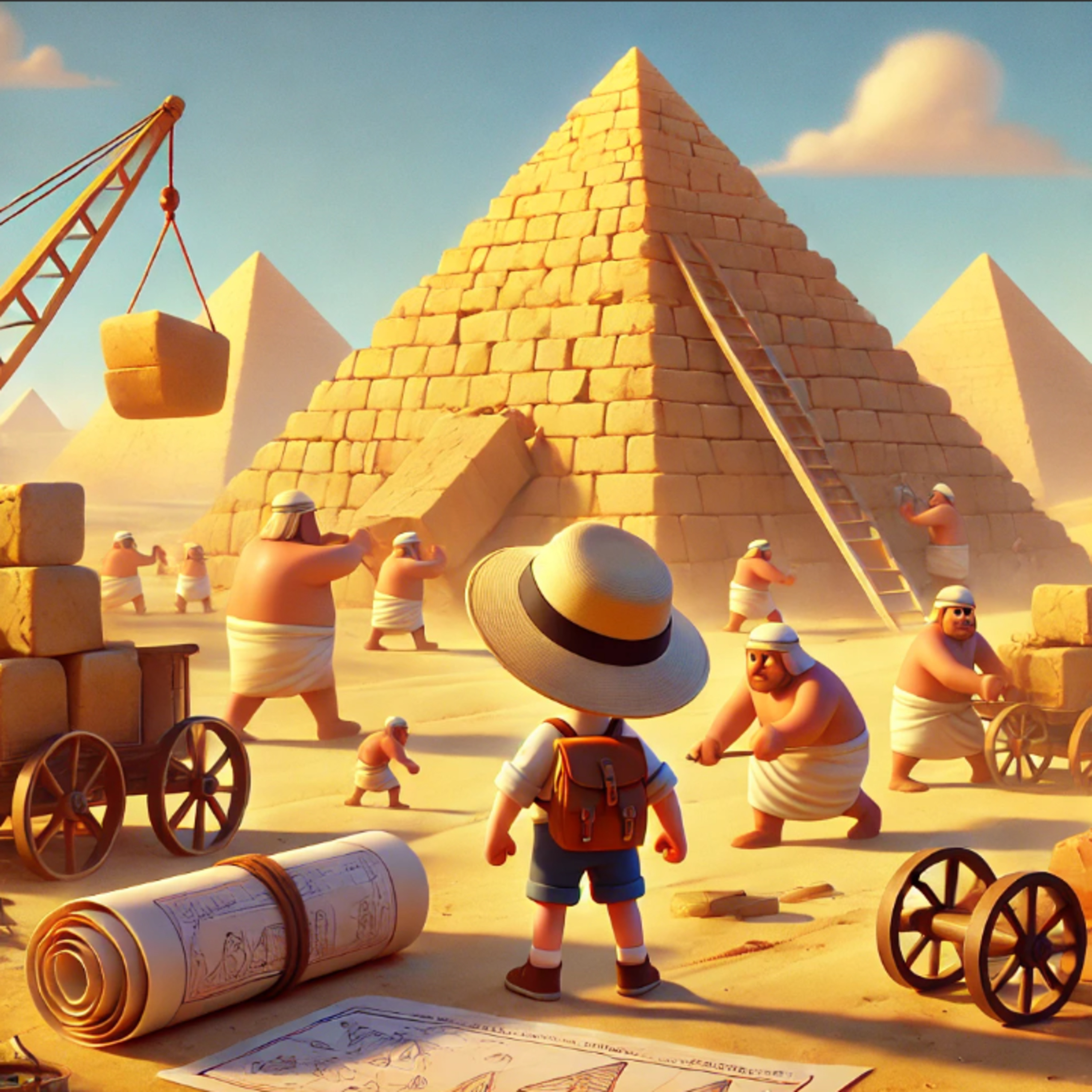 Hvordan byggede man pyramiderne? | Podcast for børn episode artwork