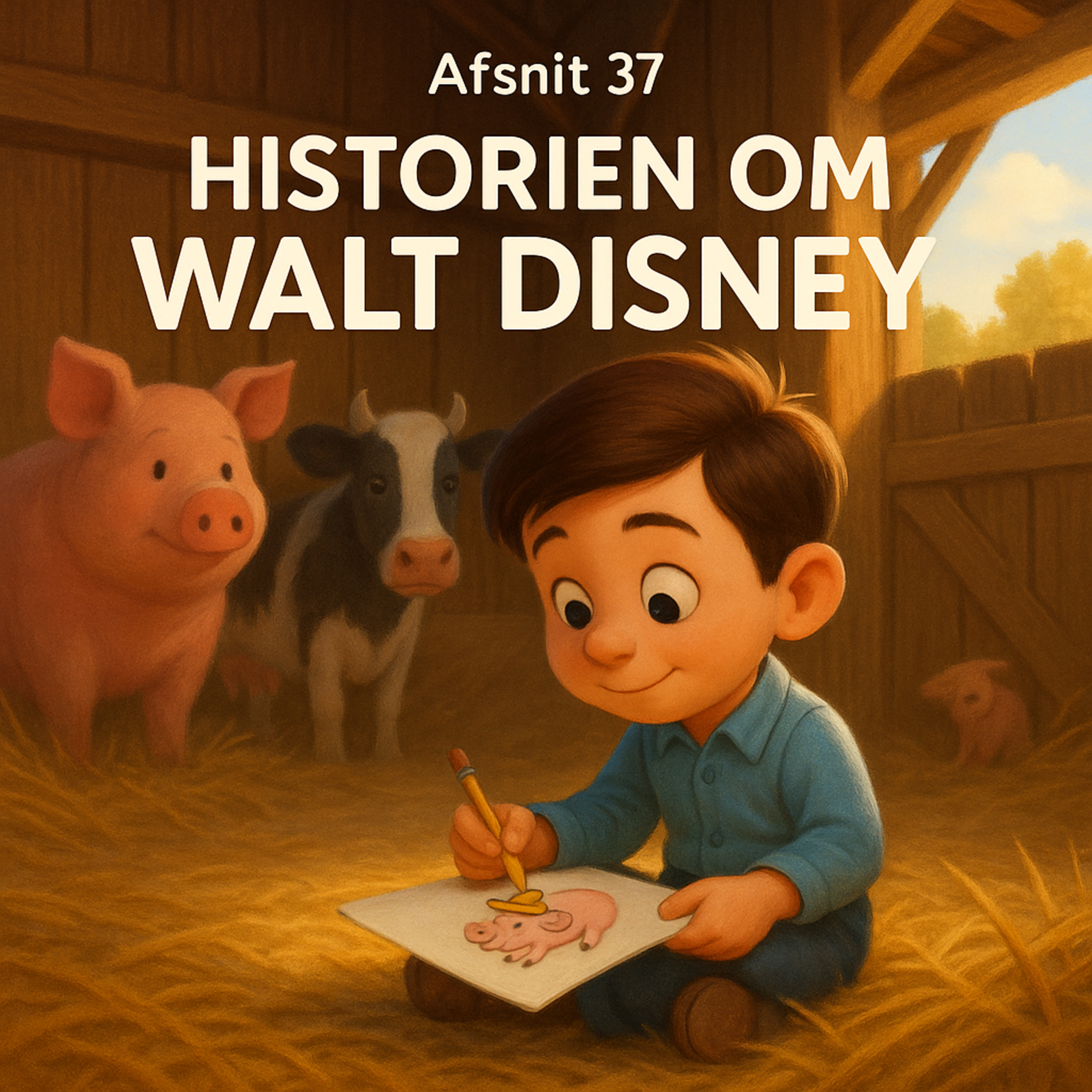 Walt Disney's historie | Podcast for børn episode artwork