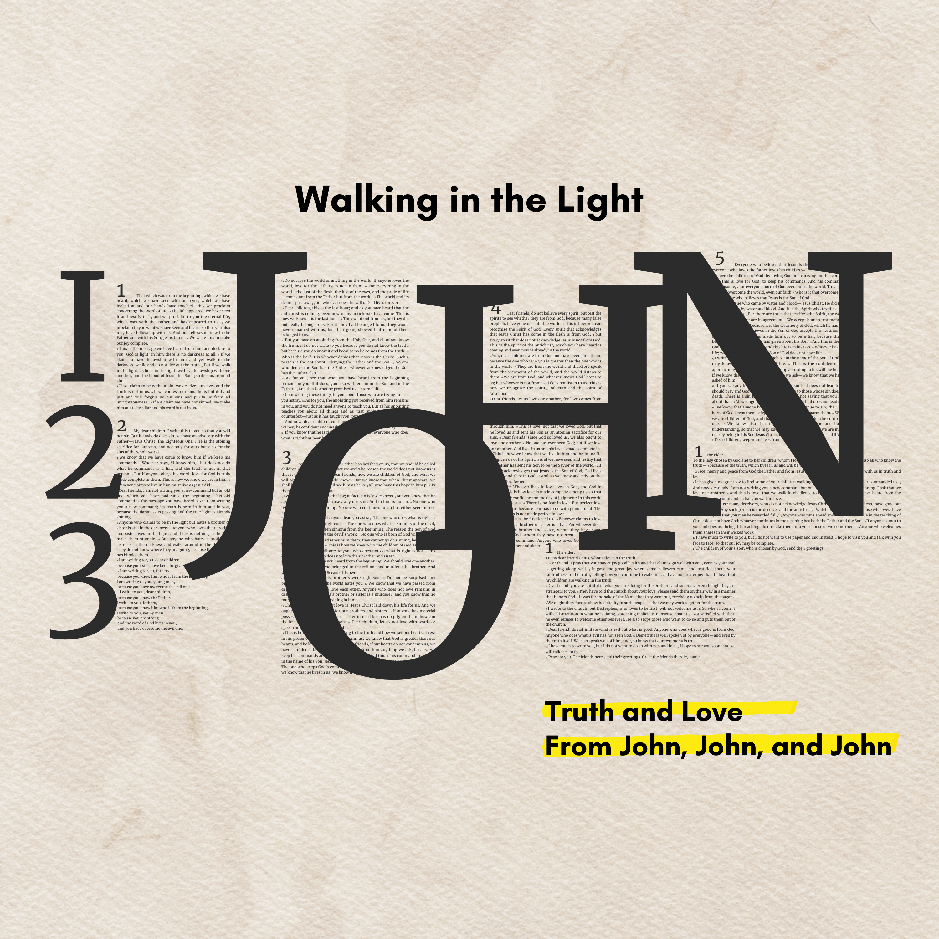 Walking in the Light | Truth and Love from John, John and John | Steve Warner episode artwork