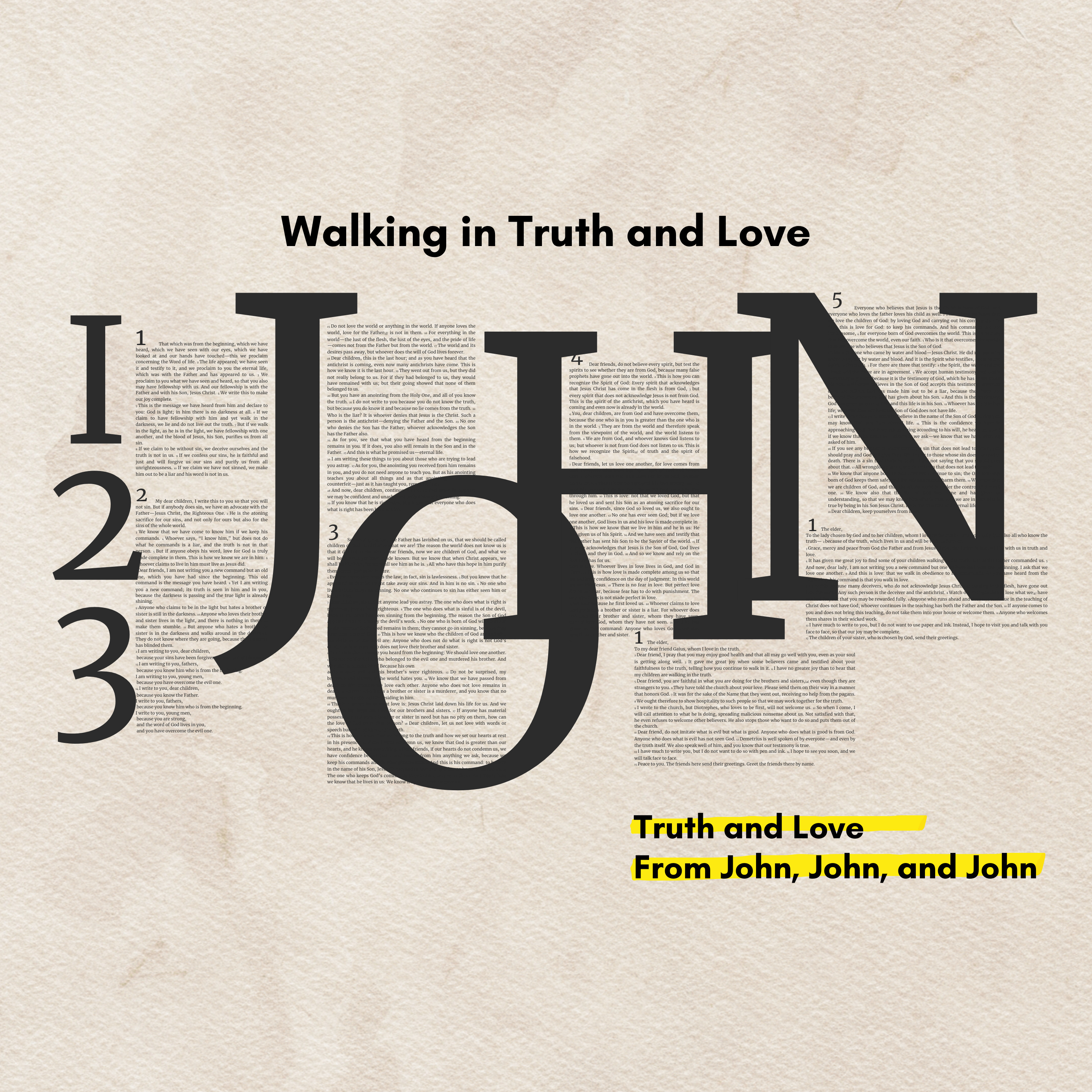 Walking in Truth and Love | Truth and Love from John, John and John | Steve Warner episode artwork